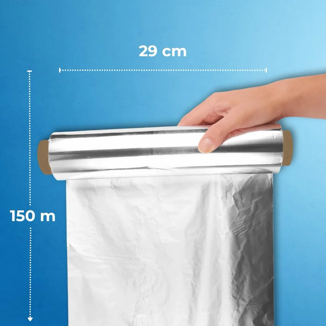 Paclan Rotolo Pellicola Alluminio 150 m x 29 cm Economy