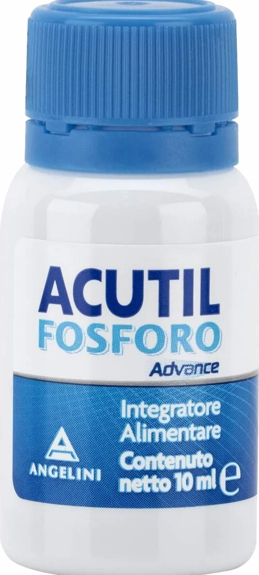 Acutil Fosforo Advance Integratore Alimentare con Vitamina B6, L-Asparagina, Fosfoserina e L-Glutammina, 10 Flaconi