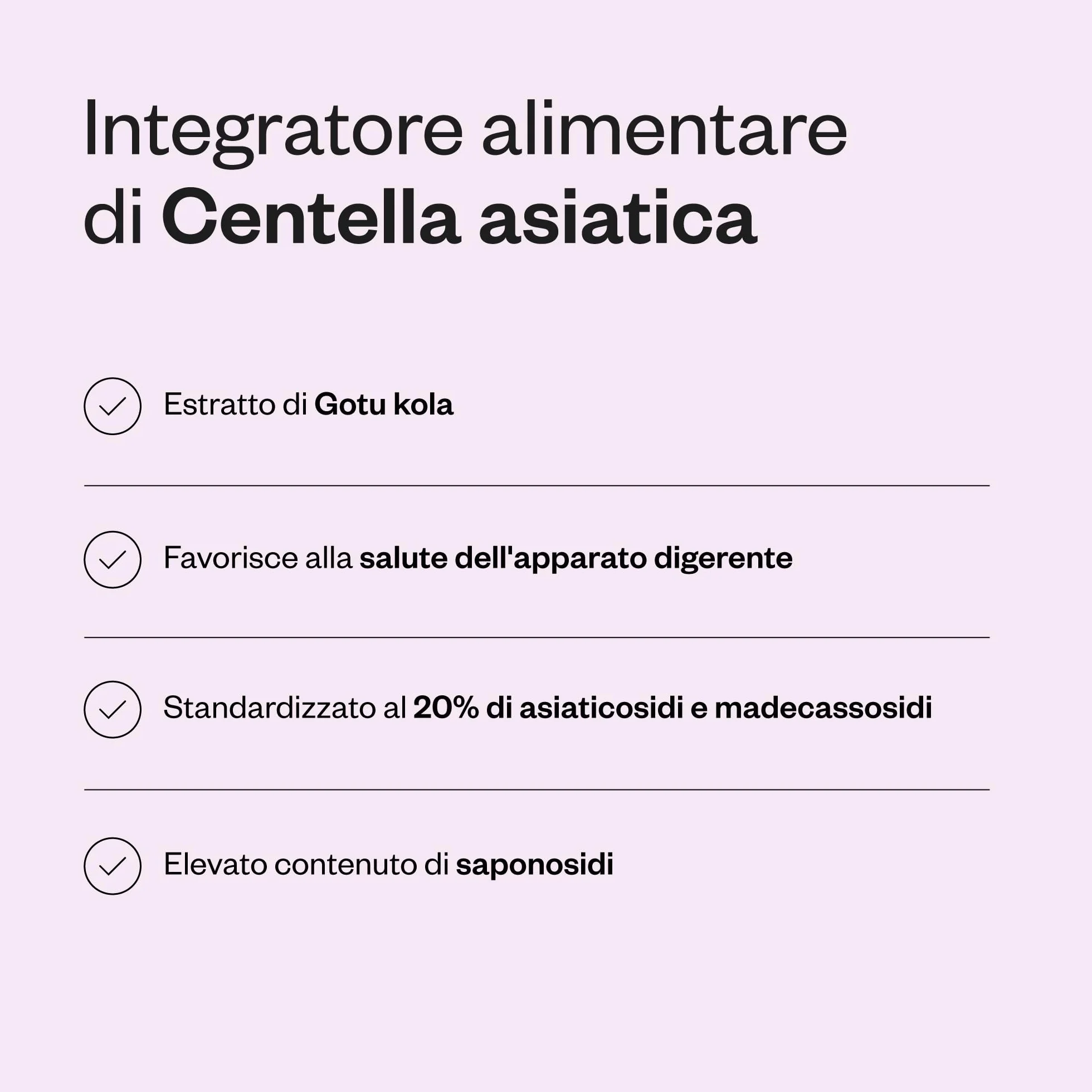 Supersmart Centella Asiatica Erba della Tigre Benessere Mentale Riduce Stress Sistema Immunitario Vegano Senza Glutine