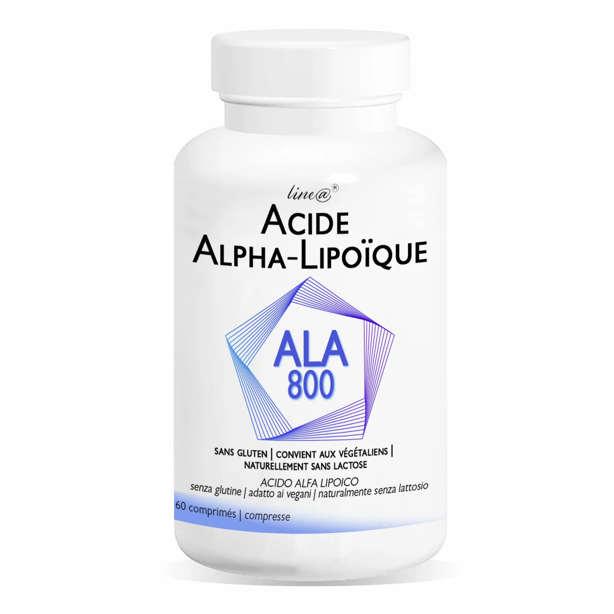 ACIDO ALFA LIPOICO 800 mg 60 compresse Vegan Made in Italy