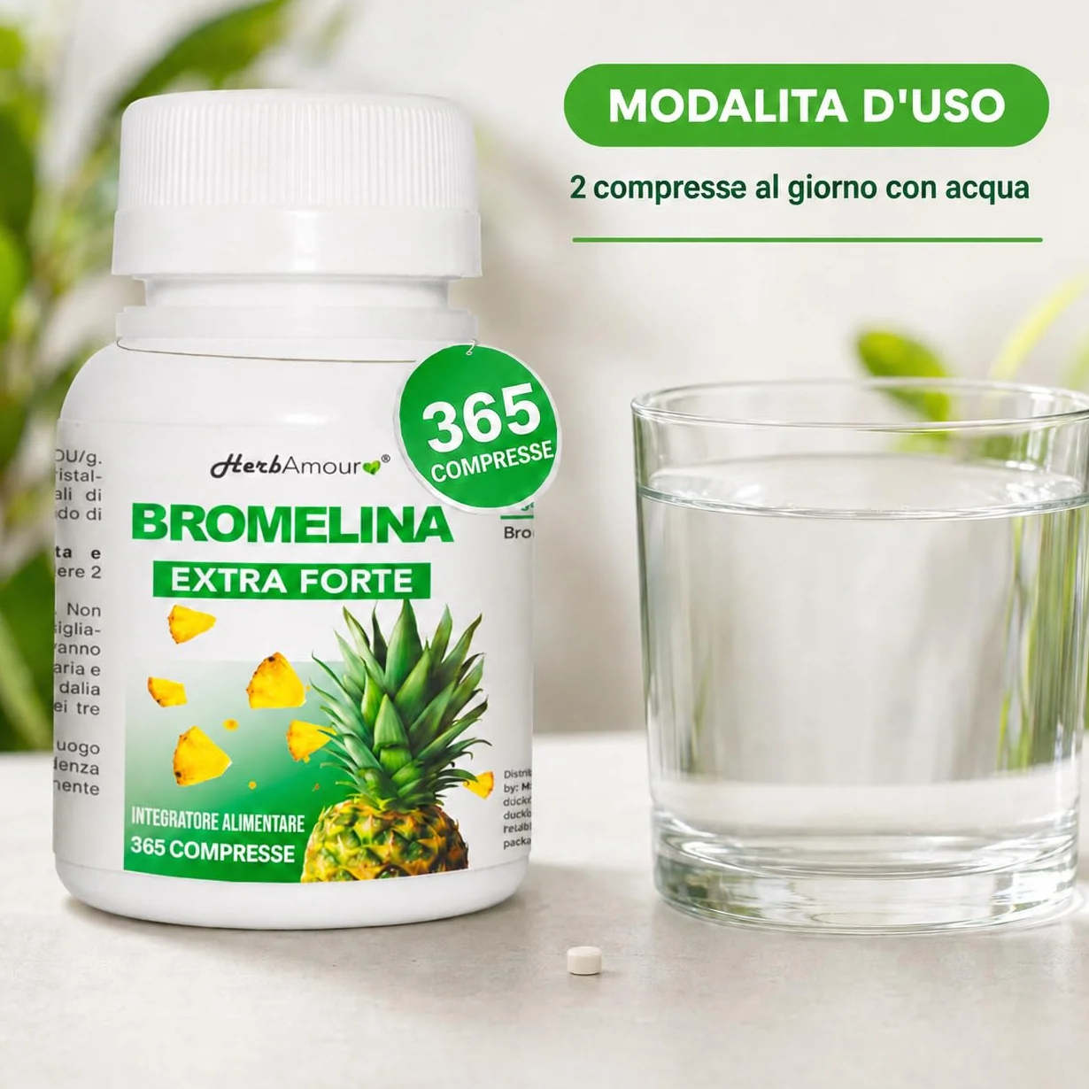 Bromelina 365 Compresse Integratore Alimentare