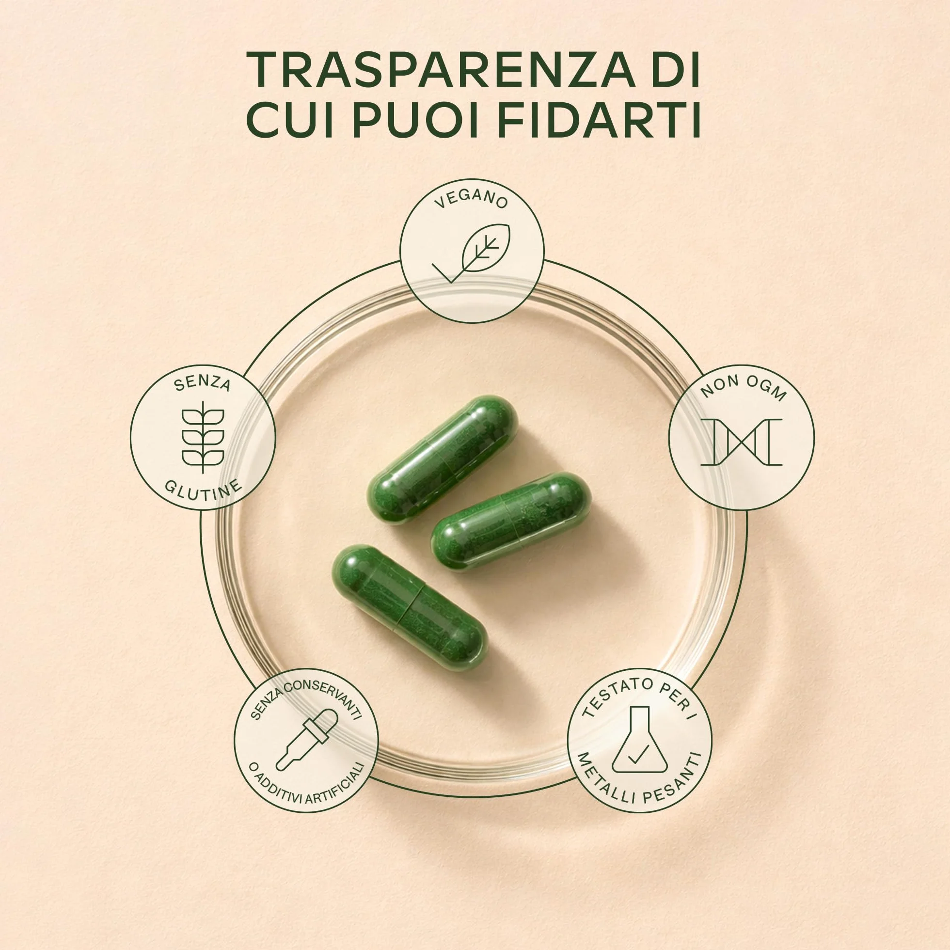 AAVALABS Spirulina & Chlorella Bio 1800 mg 200 Capsule Vegan