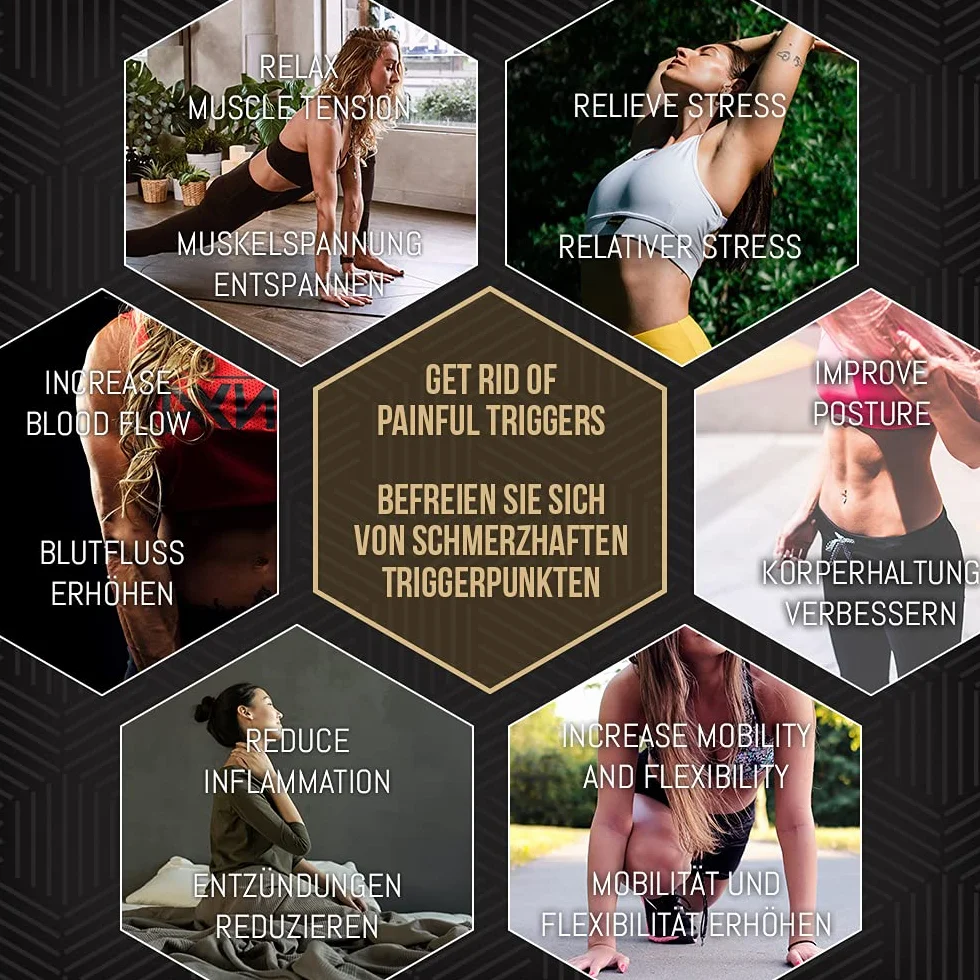 [PALLINA MASSAGGIO PIEDE – SET DI 2] 2x Pallina Massaggio Muscolare Plantare e Cosi Via – Palline Massaggio Piedi Duro e Medio – Palline de Massaggio con Video (Italiana), Libretto e Borsa – Premium