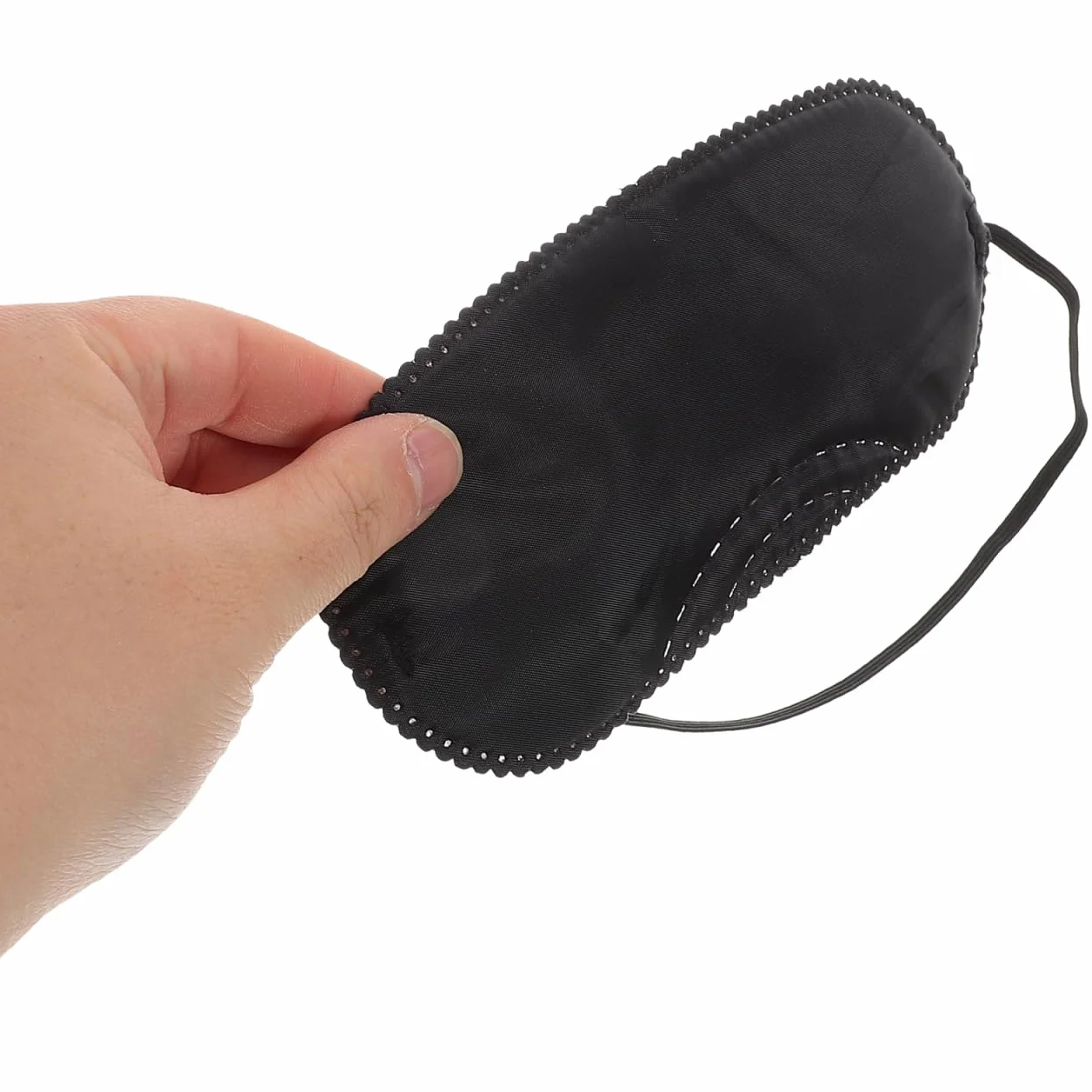 Maschera per Gli Occhi da Gioco in Tessuto Morbido Regolabile Nero 18.5x7.5cm 12 Pezzi
