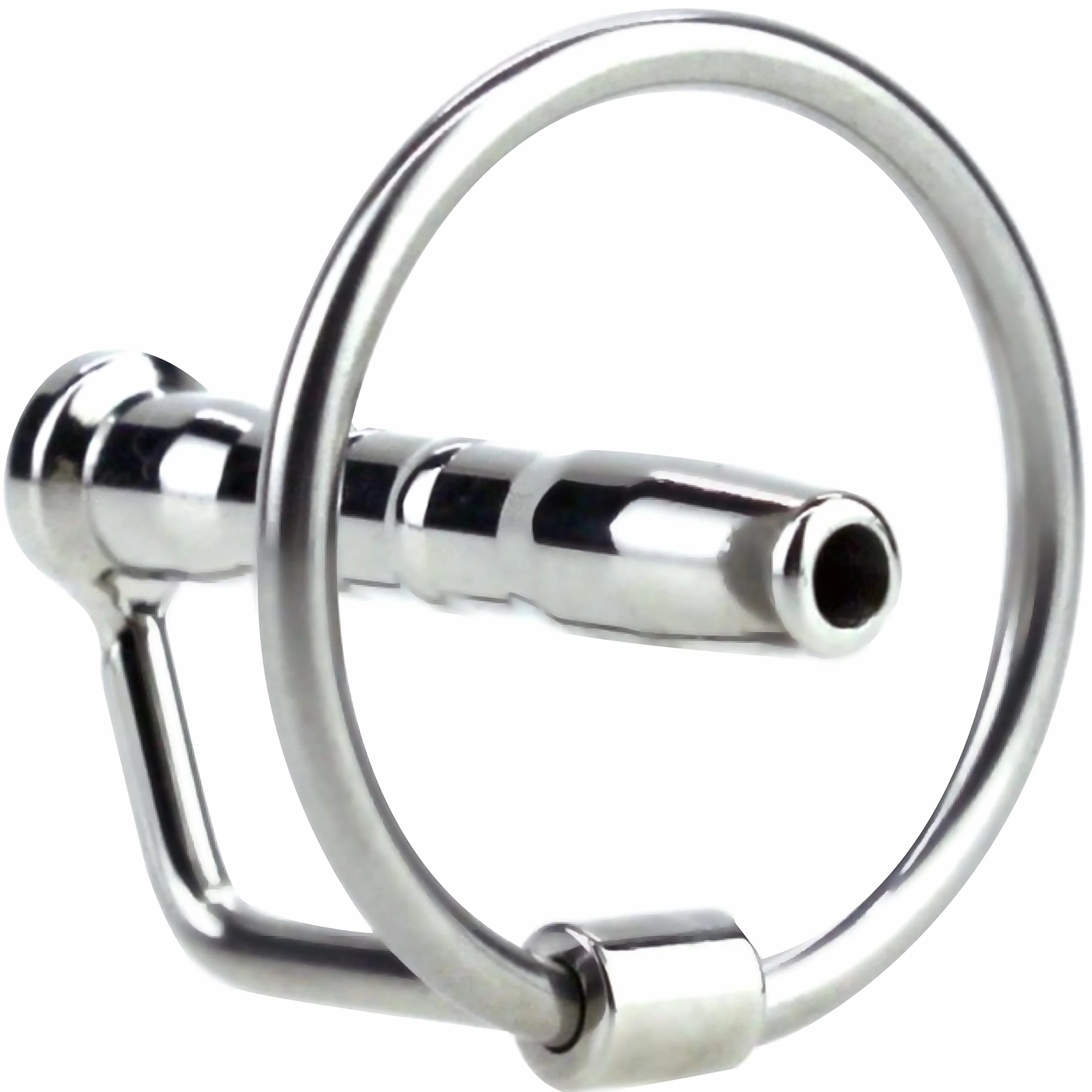 FOPS Sonda Uretrale per Uomo in Acciaio Inox Hohl Dilatatore Uretra 3,8cm ⌀7mm Sounding Maschile Sex Toy BDSM per Piacere Estremo N16-31