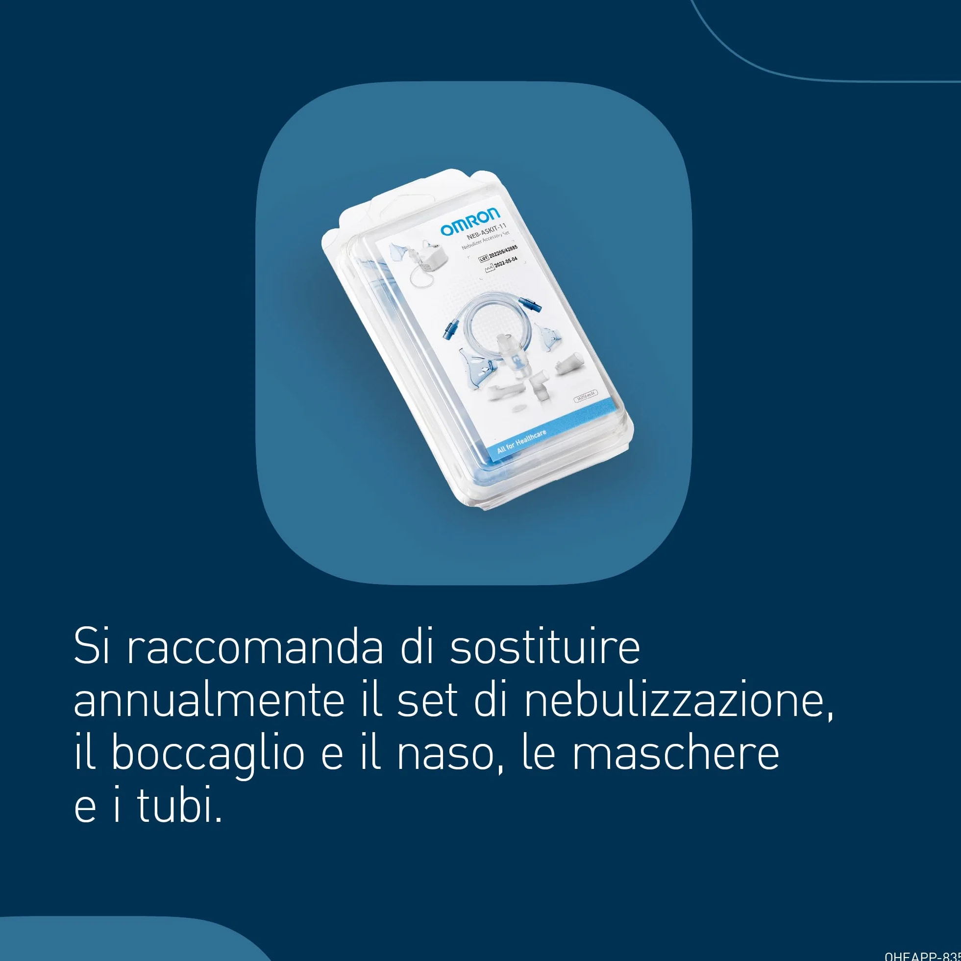 OMRON X102 Total Macchina aerosol adulti e bambini con doccia nasale