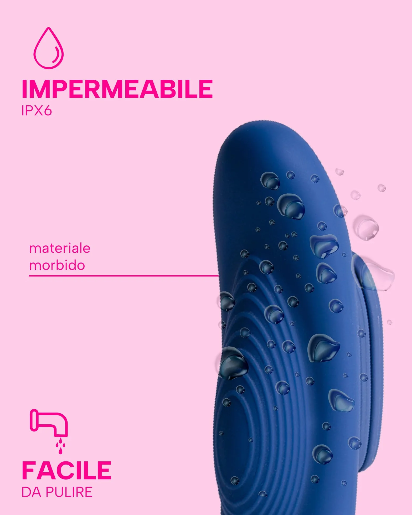 MySecretCase Stimolatore Clitoride Femminile con Comando a Distanza fino a 10m Mutandine Vibranti Ovetto Vibrante 7 Modalità di Vibrazioni e 4 Intensità Vibratoreper Donna Piccolo Impermeabile Blu