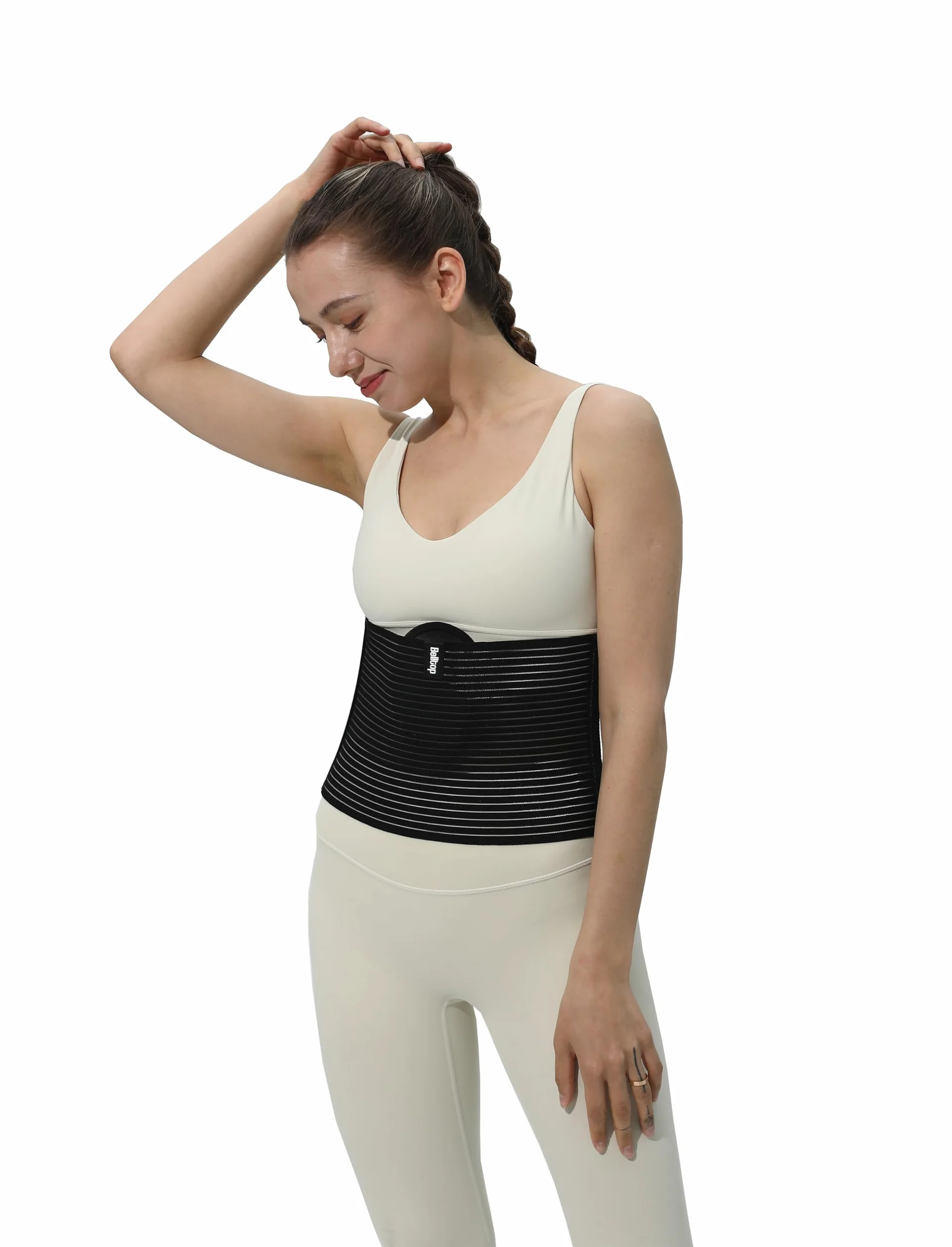 Fascia ernia ombelicale. Cinto per ernia ombelicale - Sostegno per ernia addominale. Fascia per ernia ombelicale uomo e donna. Cintura ernia ombelicale terapeutica: 2 cuscinetti di compressione (L/XL)