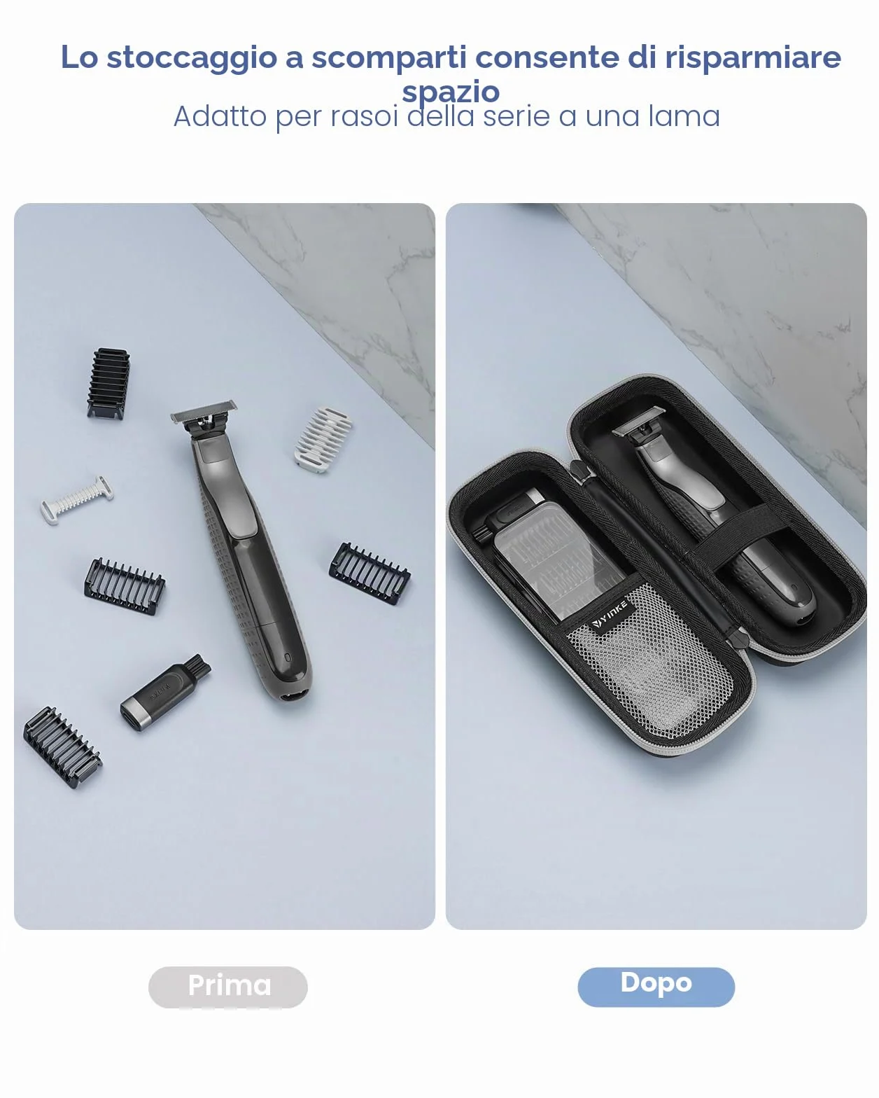 Philips OneBlade Custodia QP2824/30 QP2620/30 QP2724/30 QP2734/30 Ricambi Rasoi Portatile
