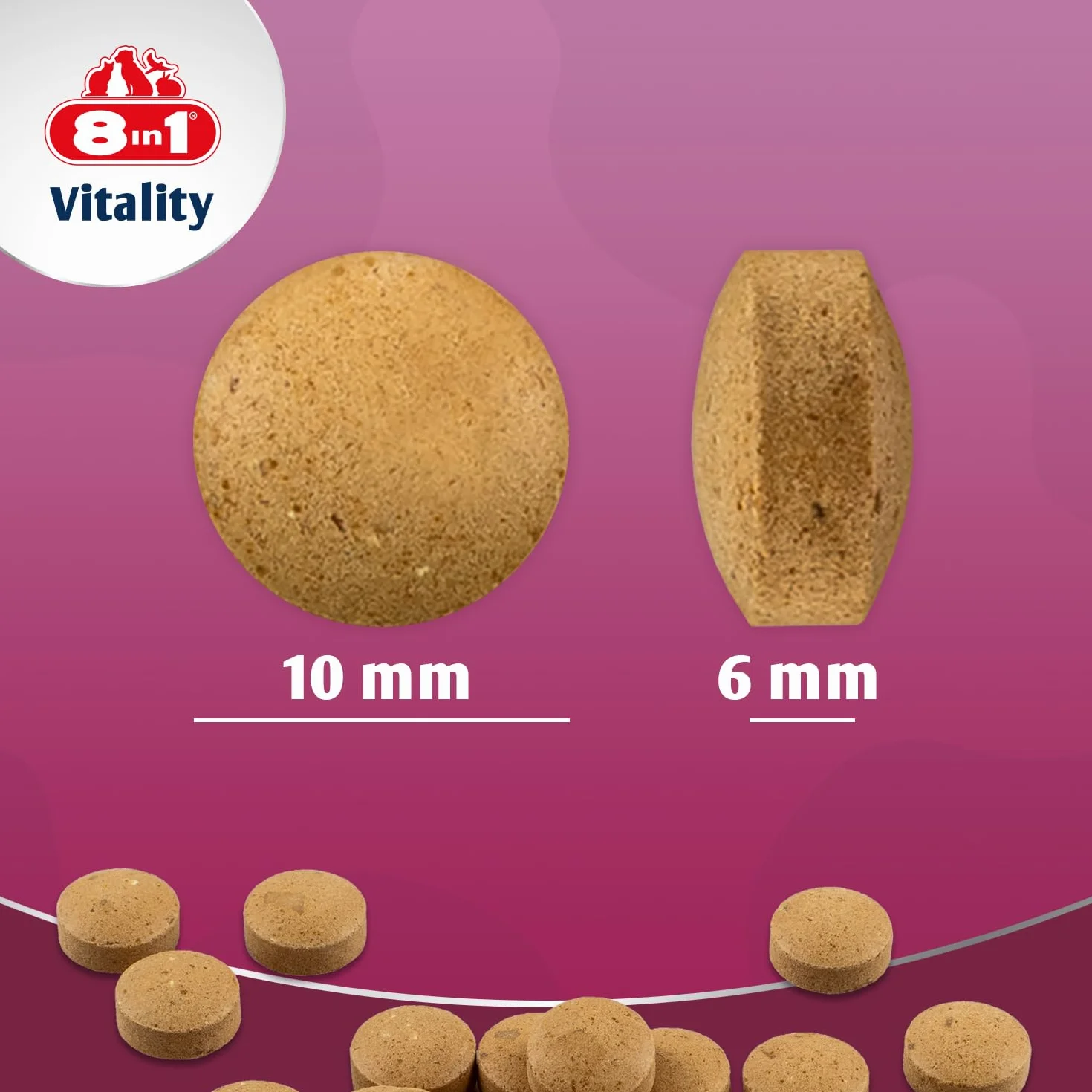 8in1 Compresse di Lievito di Birra per cani - Supporto per pelle e pelo, 1 lattina (260 compresse)