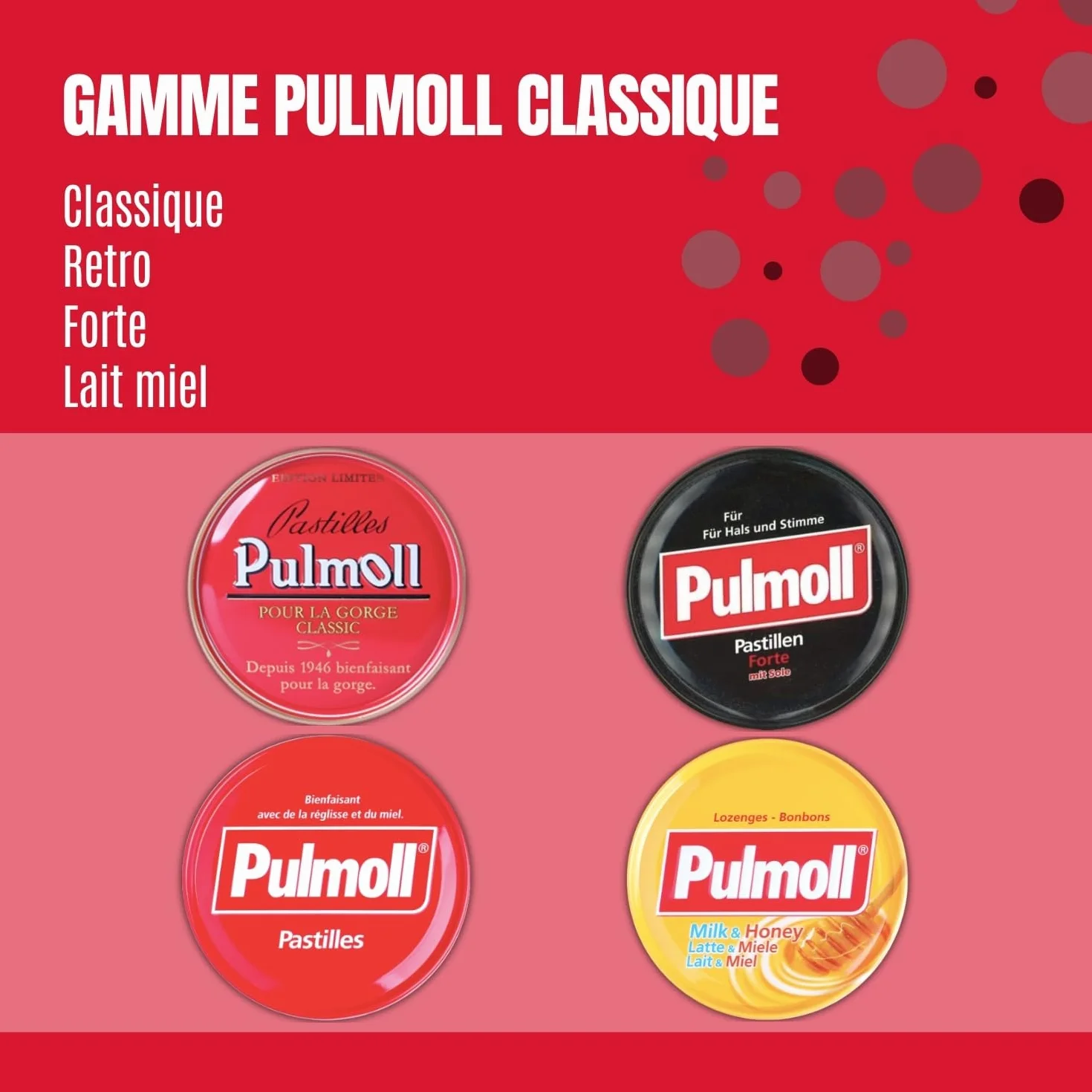 Pulmoll Vassoio da 10 scatole Formato economico Classico