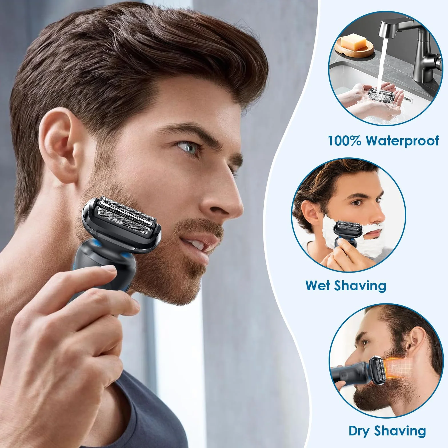 Testina Rasoio Serie 5 S5 Compatibile Con Rasoio da uomo Series 5 6 5018S 5049S 5762 5764 6075CC 6020S 6040CS