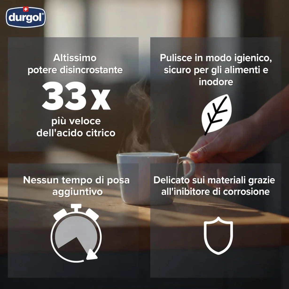 durgol swiss espresso - Decalcificante Professionale - Per tutte le marche di caffettiere - Pulizia facile: senza attesa e senza residui! - 2 flaconi da 125 ml