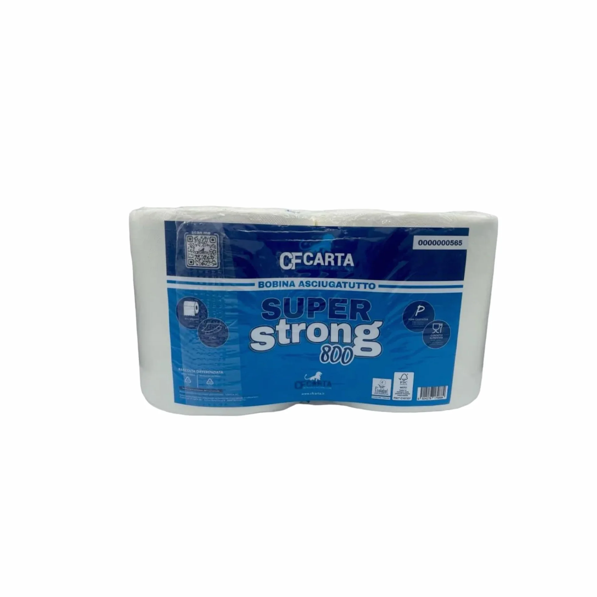 Carta rotoloni asciugatutto SuperStrong 800 2veli micro incollati 800 strappi