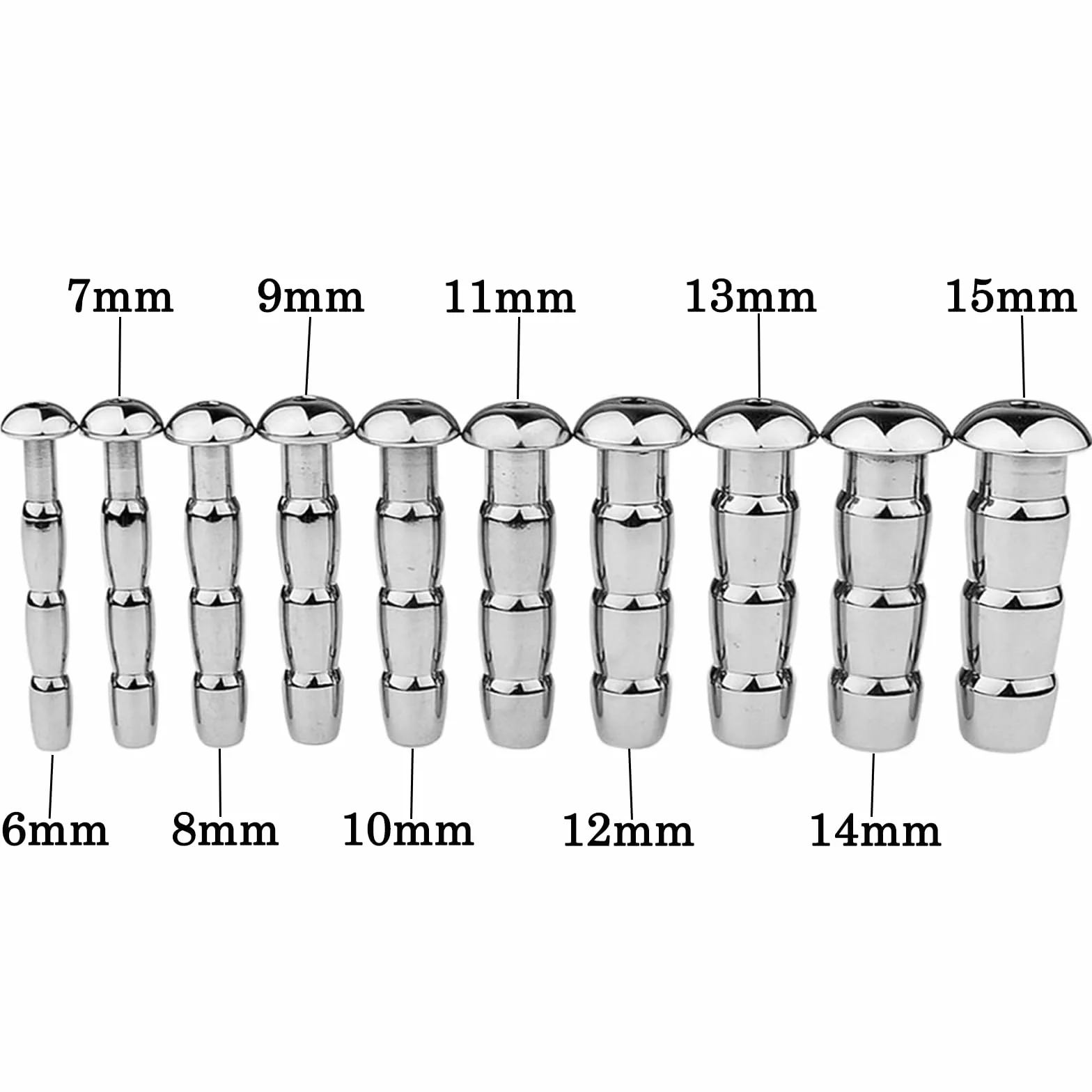 Dilatatore Uretrale Cavo in Acciaio Inossidabile per Uomo, Stimolatore del Glande Giocattolo Sessuale Erotico (6mm)