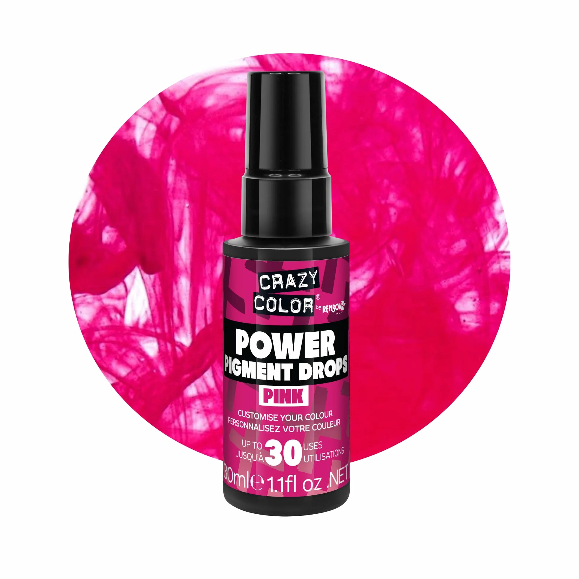 Crazy Color Power Drops Pink 30ml