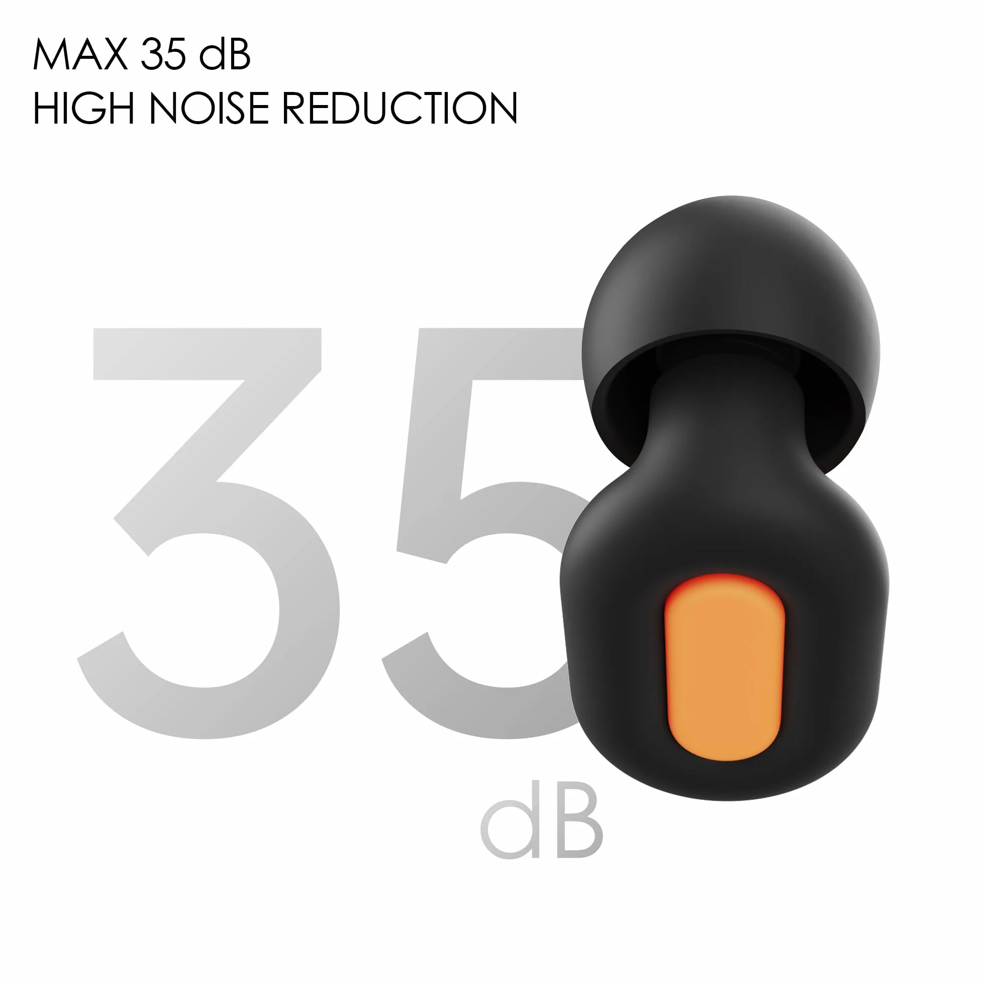 #1 Tappi Orecchie Dormire - Efficacia Scientifica contro Russare & Rumori | Tenuta -35dB Testata in Laboratorio | 4 Paia (XS-L) per Adattamento Personalizzato Senza Dolore