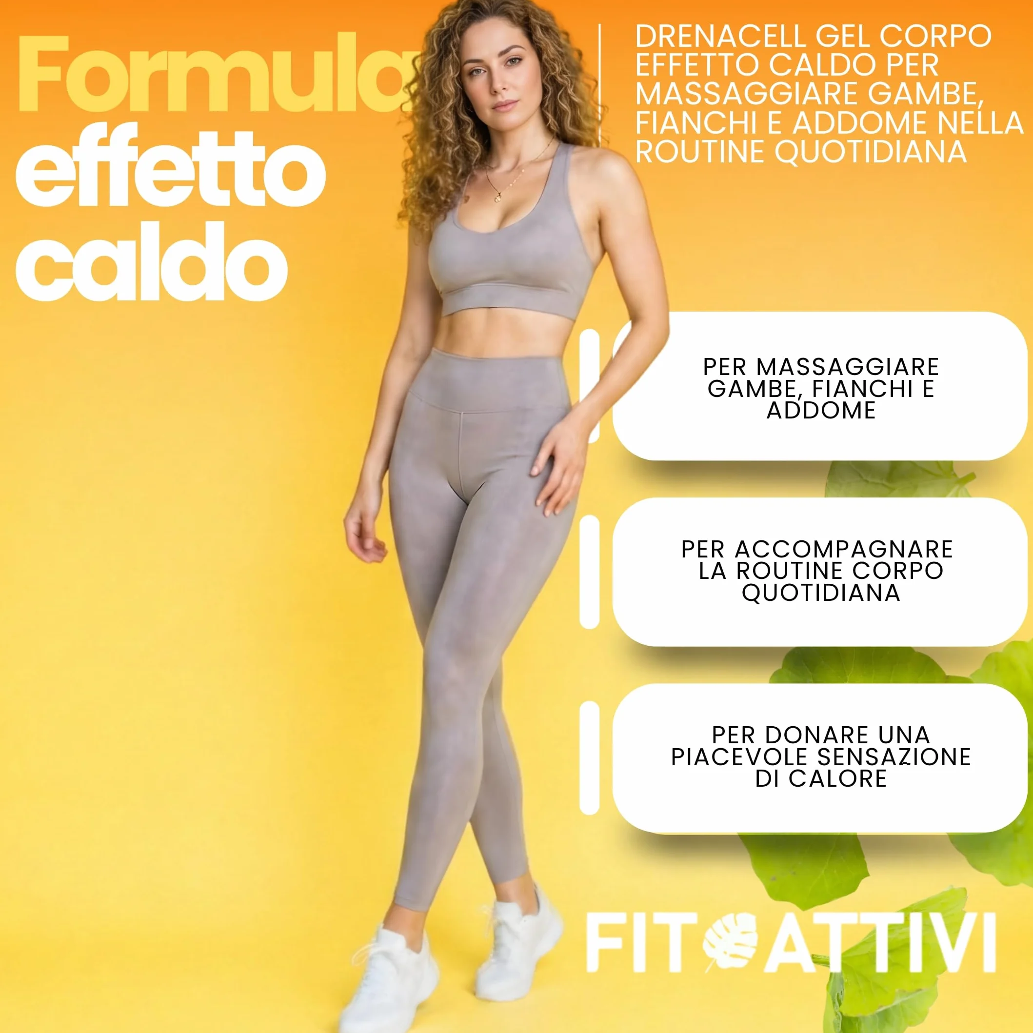 Crema Anticellulite Forte 550ml Drenante Gambe Fianchi Addome Effetto Caldo Escina Centella Asiatica Made in Italy