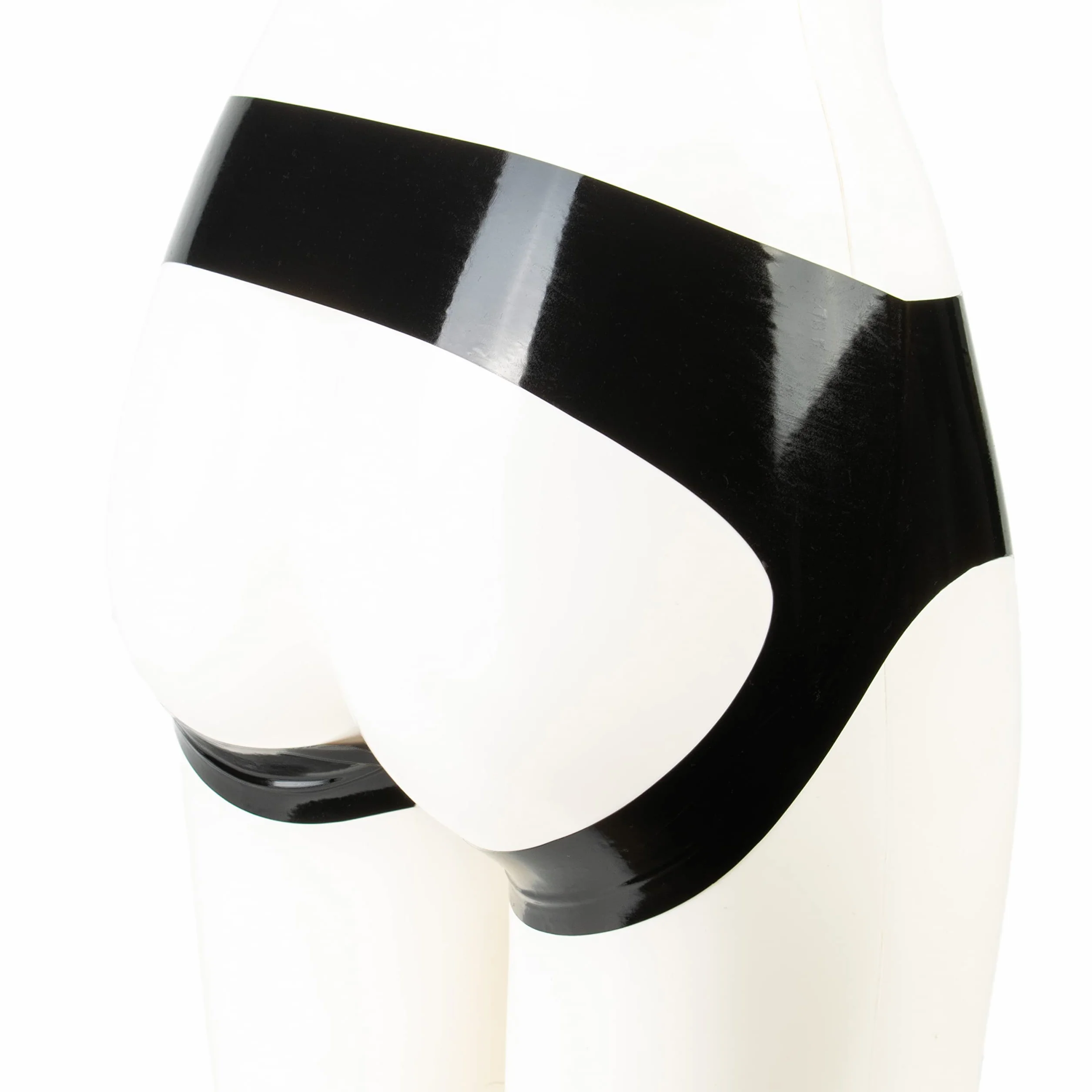 Rubberfashion Slip in Lattice Sexy Gratuito - Tubo di Gomma Slip in Lattice con Foro - Pantaloni in Lattice per Donne e Uomini