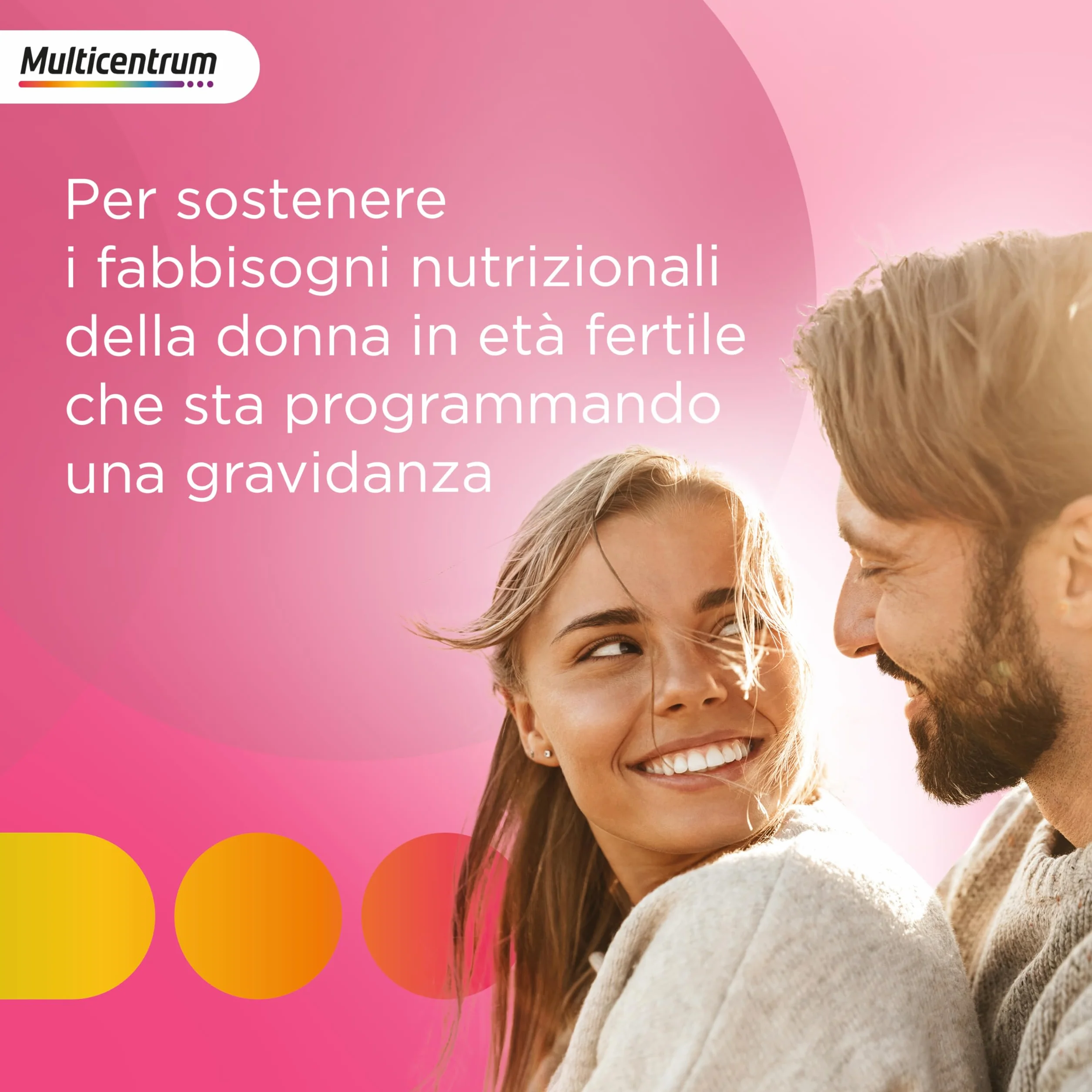 Multicentrum Pre-Mamma Integratore Multivitaminico con Acido Folico 30 compresse