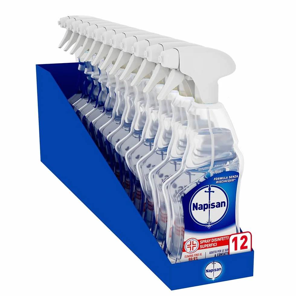 Napisan Spray Disinfettante Superfici 740 ml, Confezione da 12 pezzi
