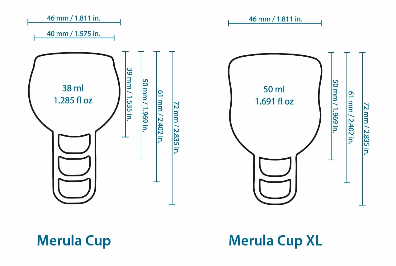 Merula Cup XL midnight (nero) - La coppetta mestruale per i giorni molto forti