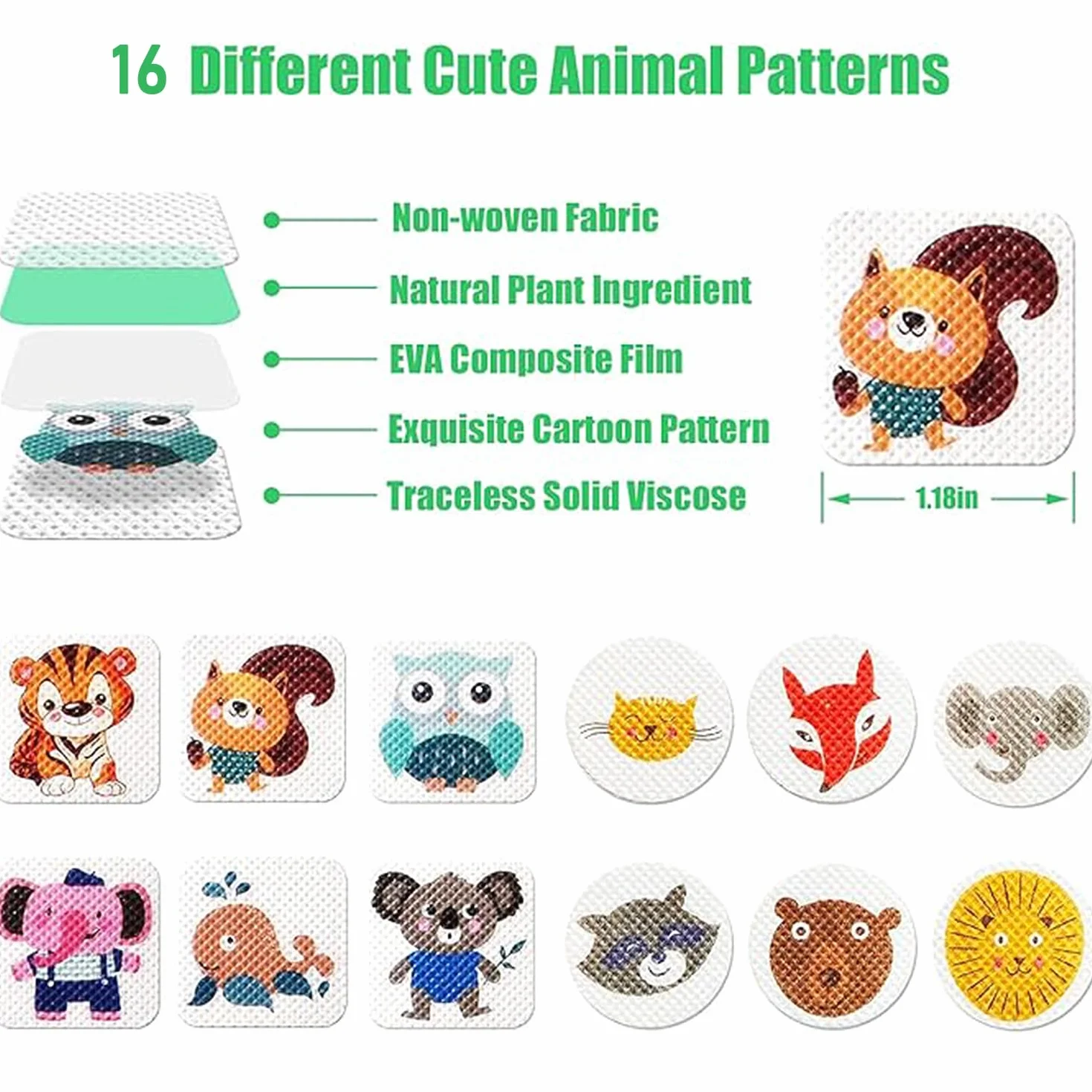 60 pacchetto antizanzara adesivi Bracciali Patches per Bambini Adulti Naturale DEET-Free Ingredienti vegetali Outdoor Camping Travel