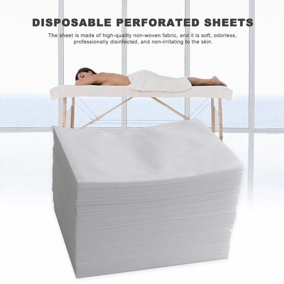 Lenzuolo Lettino Massaggio Usa E Getta 100 Tessuto Non Tessuto Fori Tuina 80x180 cm
