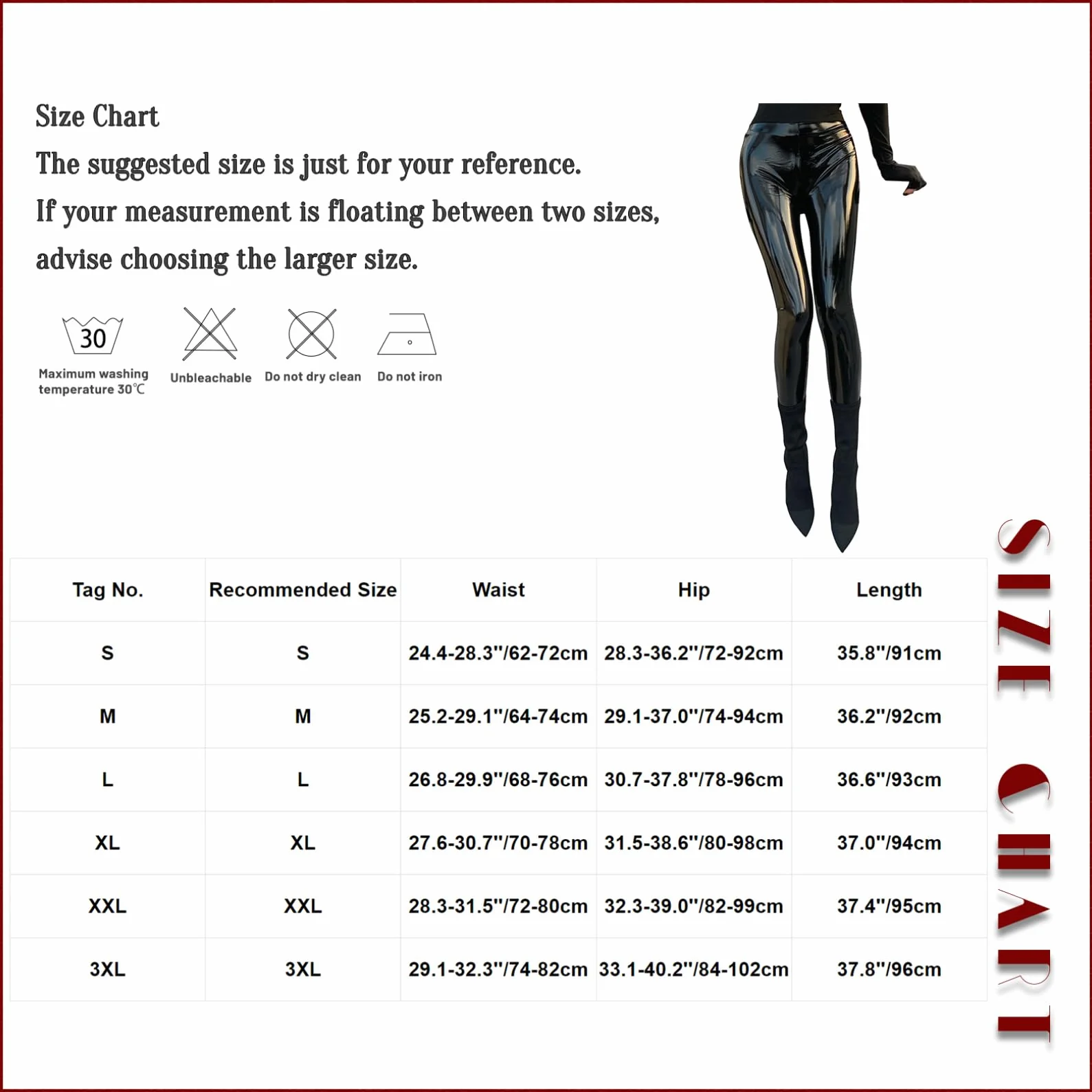 FEESHOW Donna Wetlook Leggings Pelle Finta Pantaloni Vita Alta Lucidi Collant Erotica