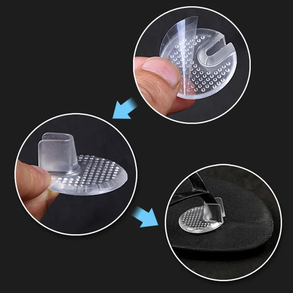 1 paio di cuscinetti in morbido gel di silicone protezioni per dita dei piedi infradito sandali flop inserti in gel solette scarpe grip pad