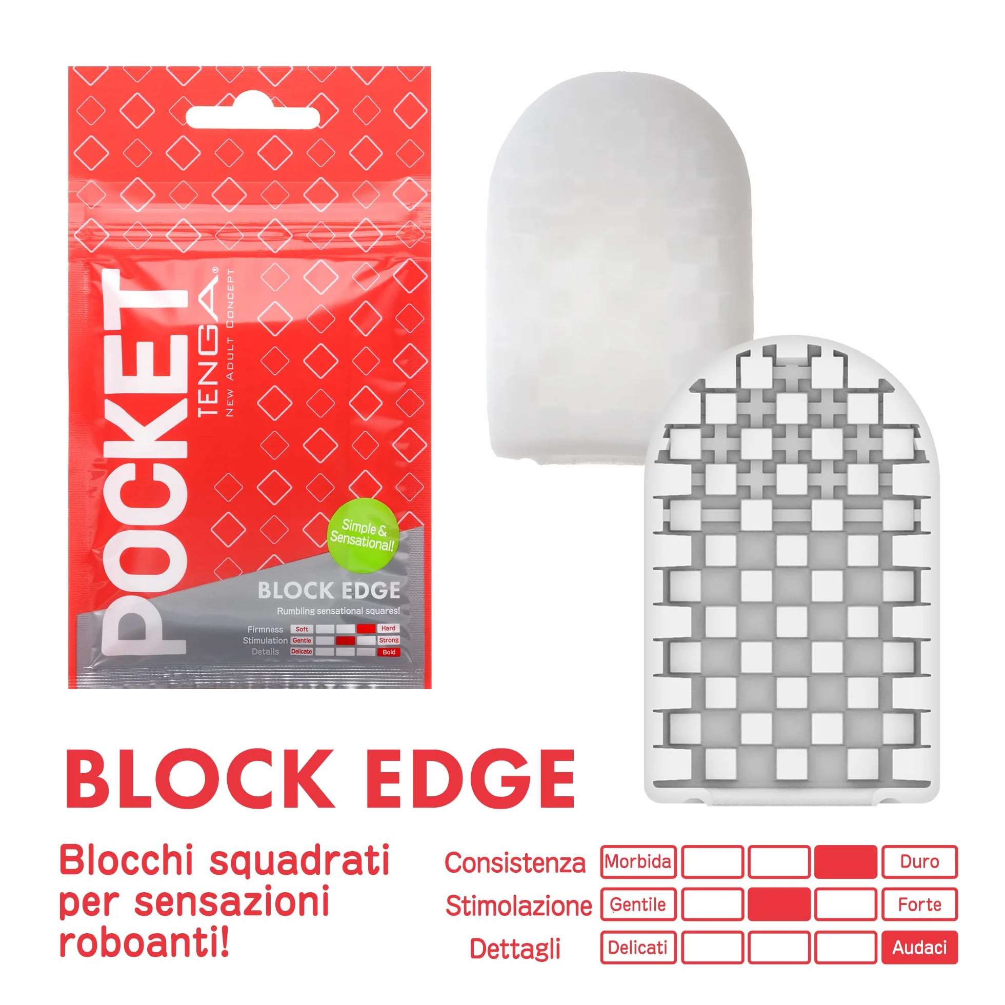 POCKET TENGA SERIES (WAVE LINE + CLICK BALL + BLOCK EDGE + HEXA-BRICK + CRYSTAL MIST + SPARK BEADS)