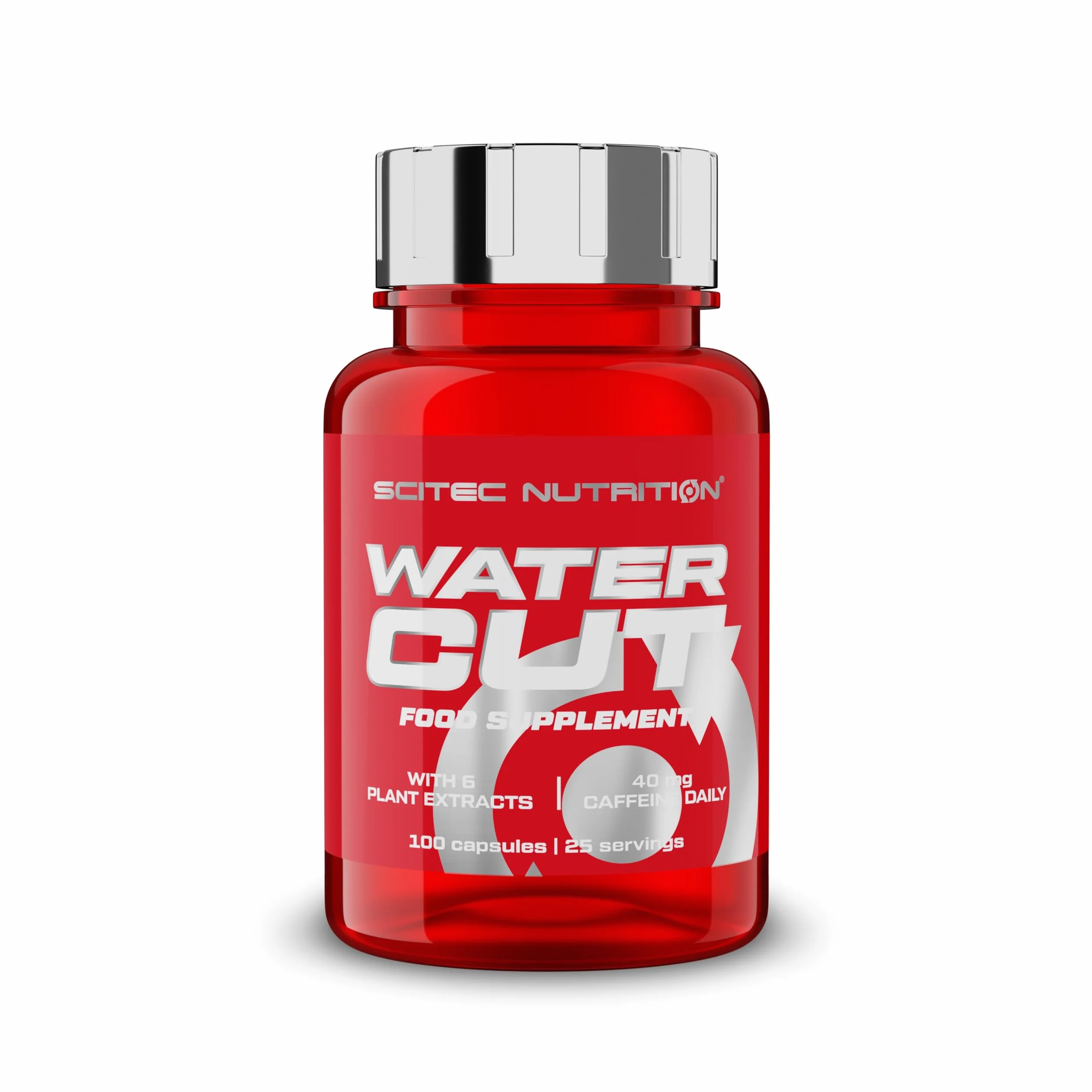 Scitec Nutrition Water Cut, Rinforzo energetico con vitamina C e B6, Estratto di tè verde, Riduzione della stanchezza e supporto del sistema immunitario, Integratore diuretico naturale, 100 Capsule