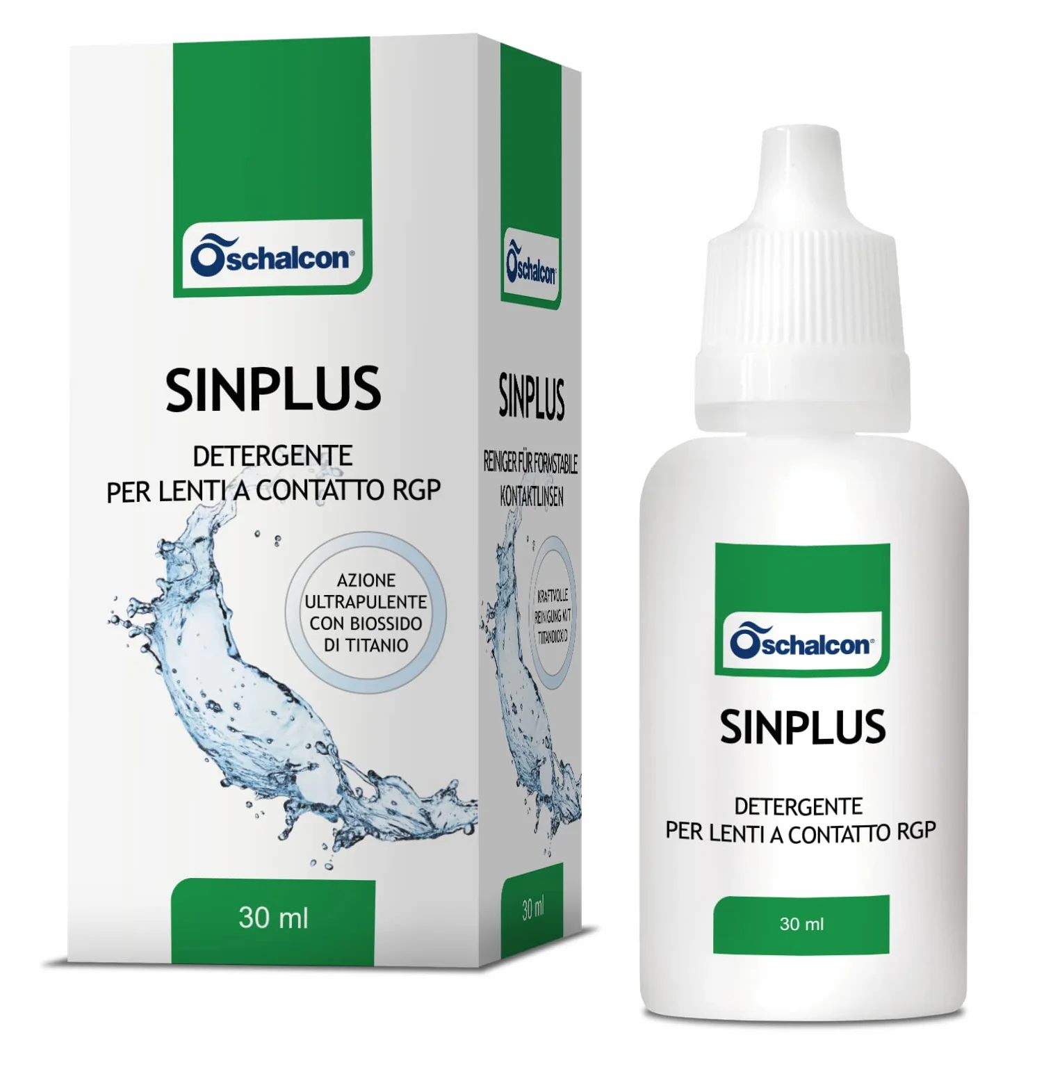 SINPLUS Detergente Per Lenti A Contatto Gas -permeabili, 30 ml, Bianco