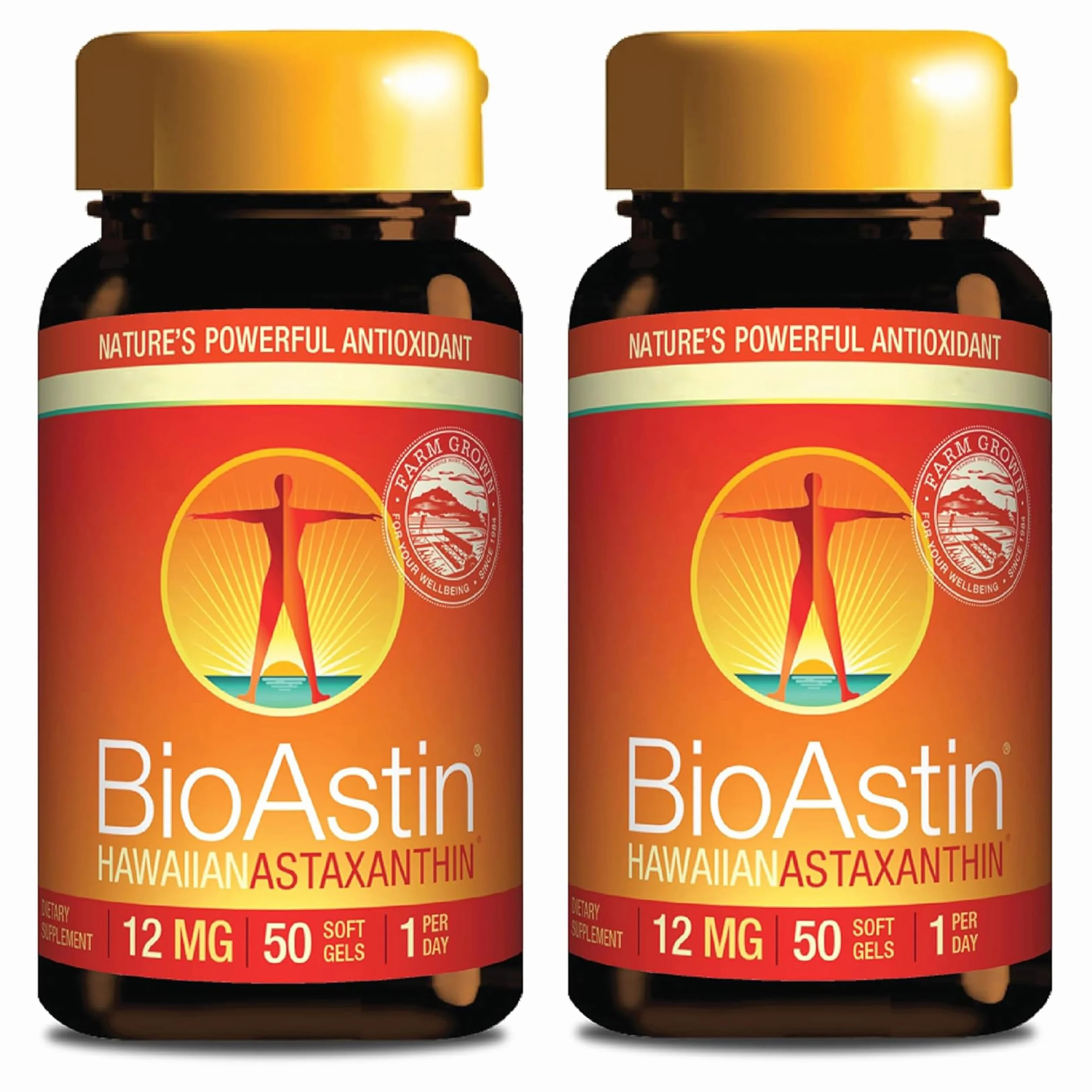 Nutrex Hawaii BioAstin Astaxantina Hawaiana 12 mg 2x 50 Capsule morbide Vitamina E non OGM