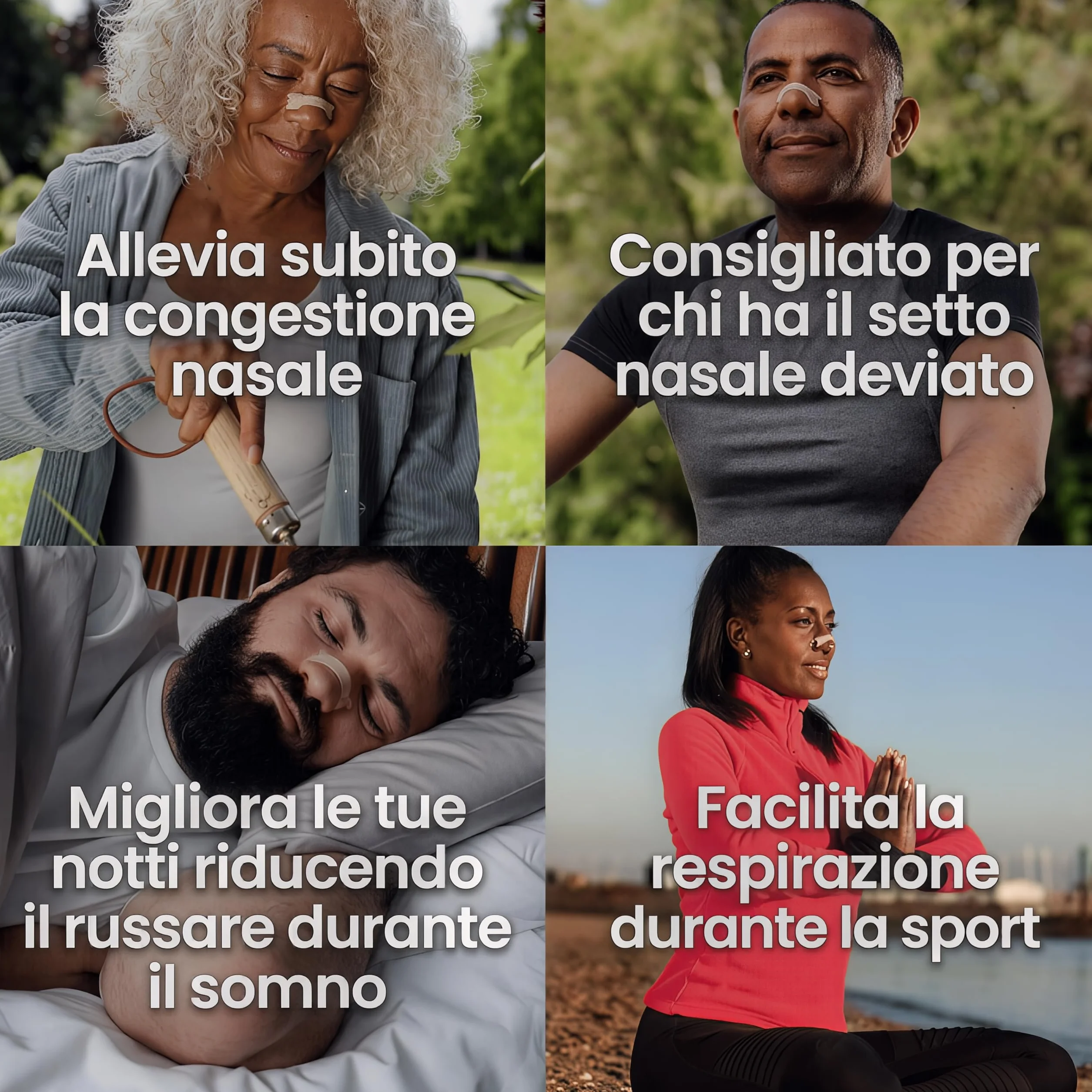 Breathe Right Cerottini Nasali Classici Extra Forti Strisce Nasali Ultra-Resistenti 10 Pezzi