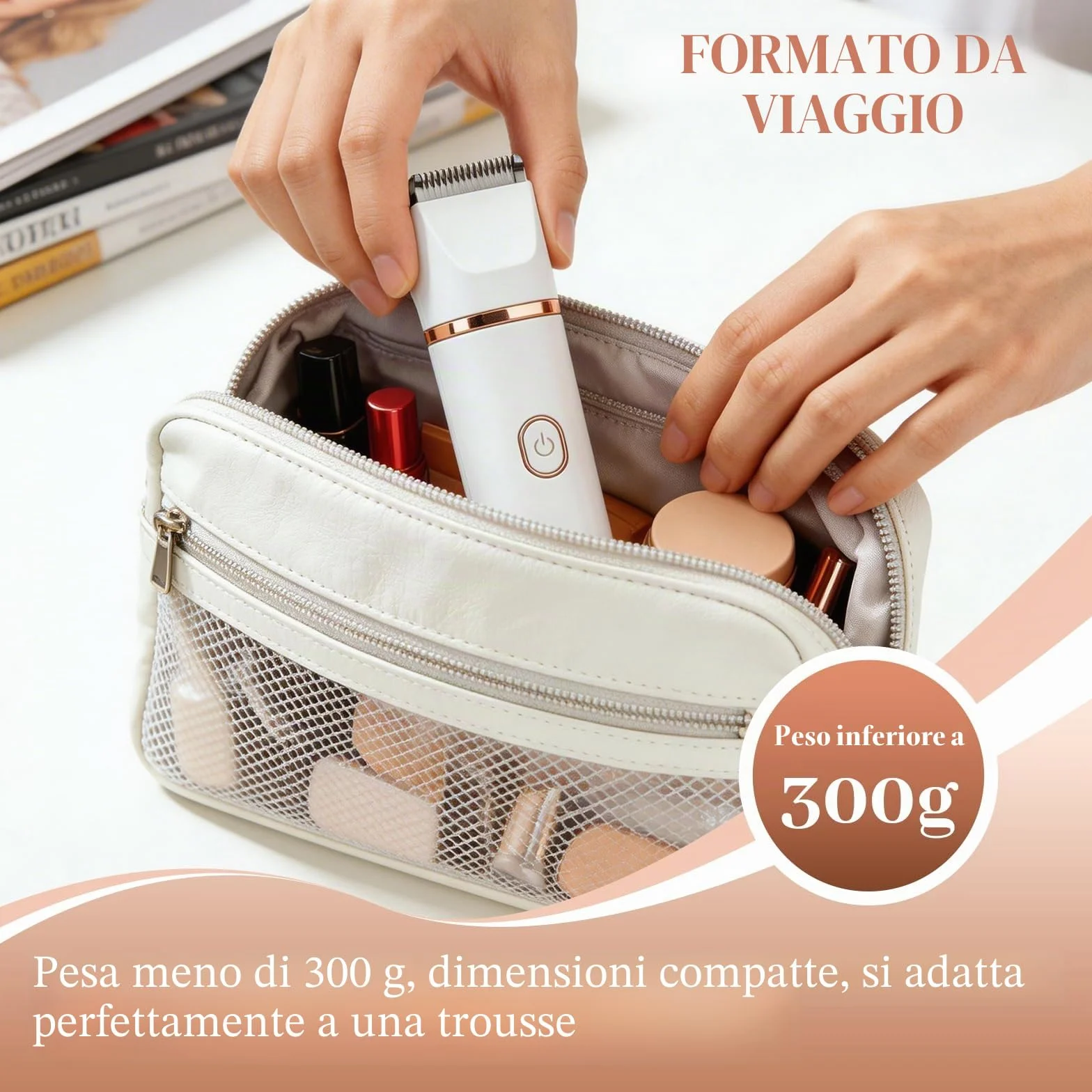 Rasoio da donna, 3 in 1, per donne, rimozione peli del viso, ricaricabile con stazione di ricarica USB, rasoio elettrico da donna, per gambe, braccia e viso, impermeabile IPX7