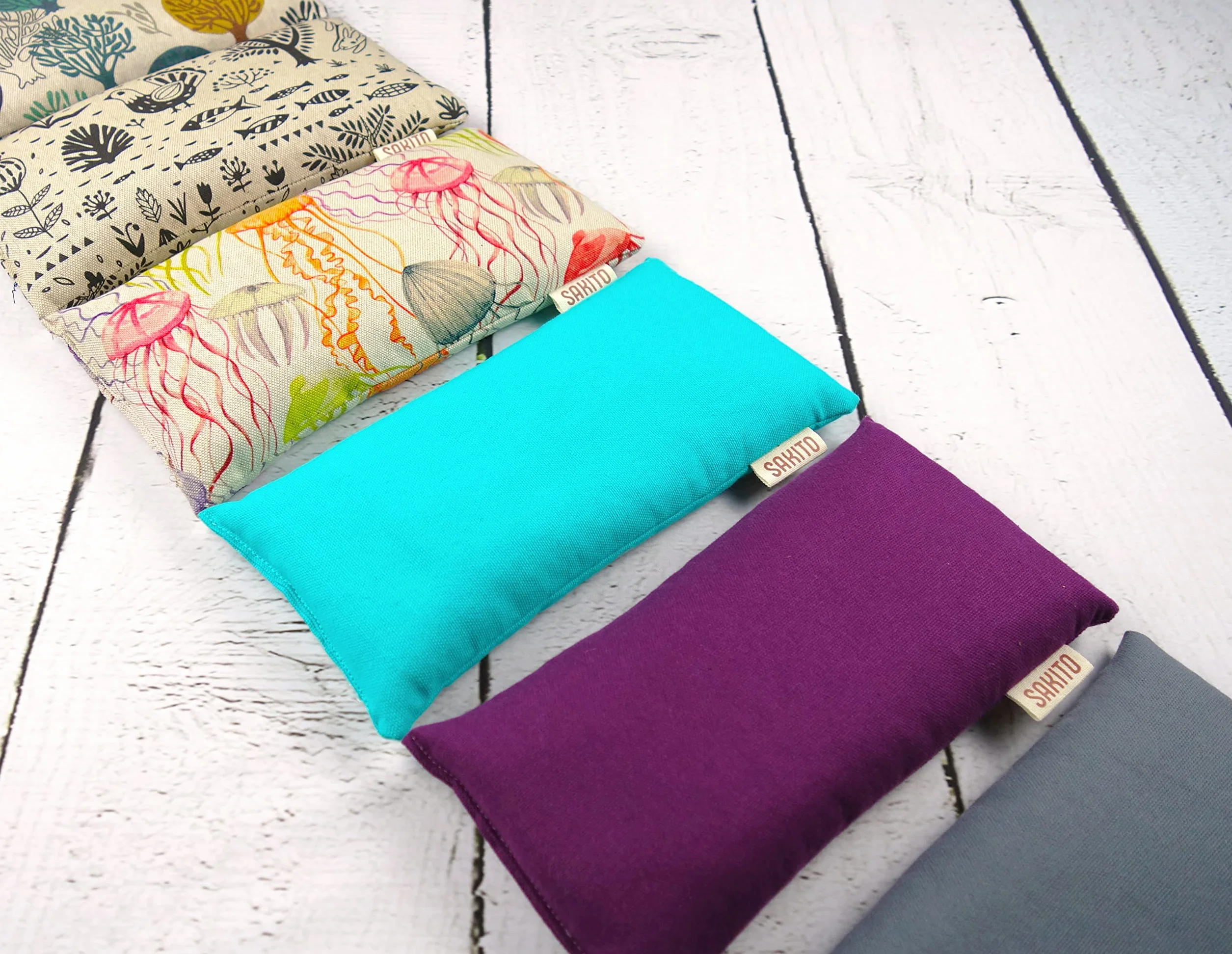 Cuscino Termico Microonde (25x12 cm) - Cuscino Riscaldabile Naturale per Dolori Mestruali - Utilizzo Caldo o Freddo - Elevata Ritenzione del Calore - Tessuto di Qualità - Profumo di Lavanda