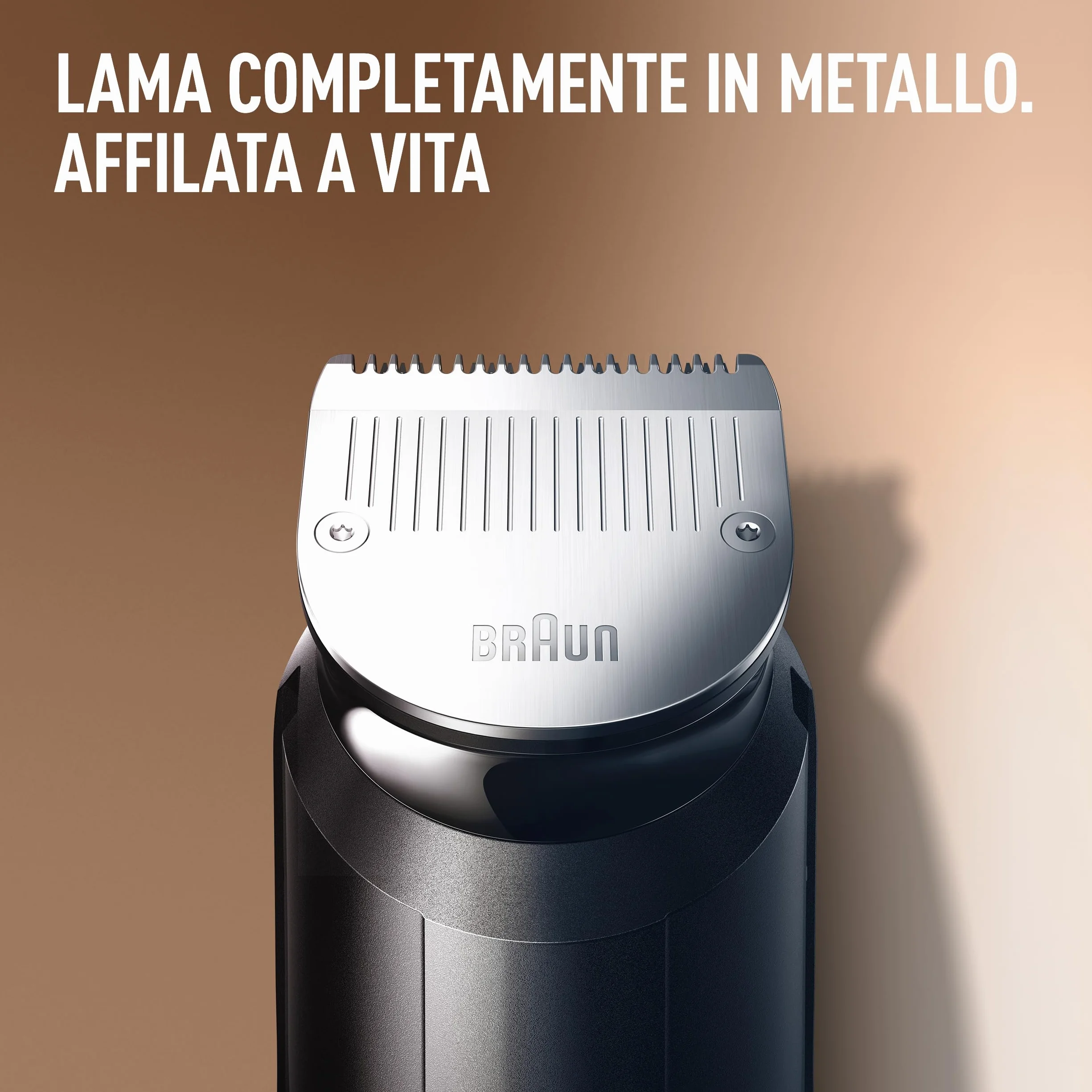 King C. Gillette Regolabarba Uomo Pro, Rasoio Elettrico Barba, 40 Impostazioni Lunghezza, Lame Metallo, Testina Precisione, 2 Pettini Lavabili