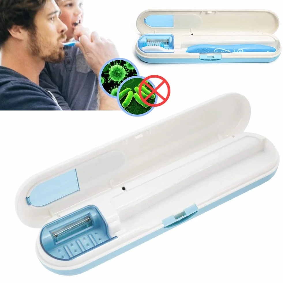 Sterilizzatore Per Spazzolino Denti, Automatico Con Accessori Bagno Spazzolini Denti E Accessori Per Cacciaviti A Stella Sterilizzazione (Blu)