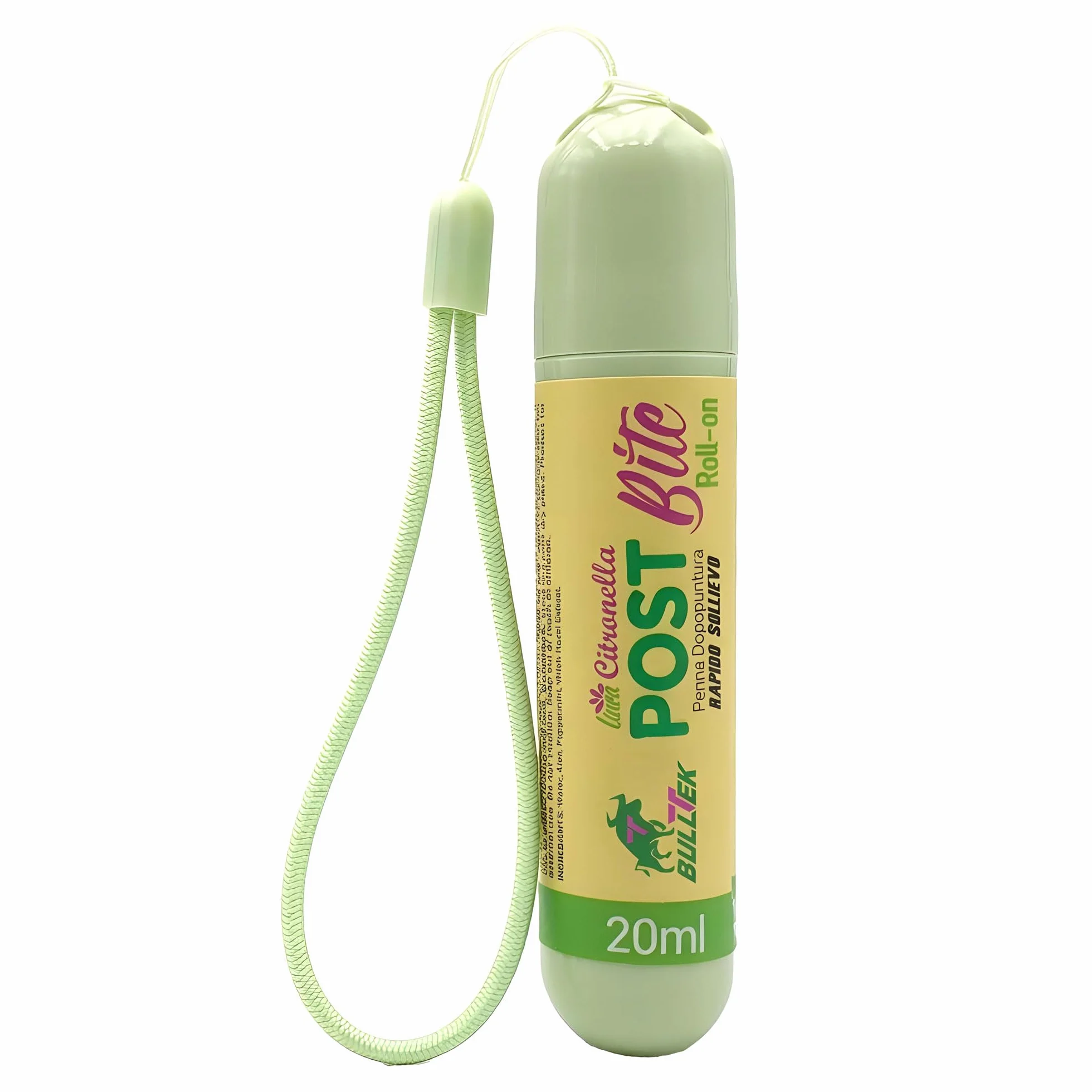 Penna Roll-On Dopopuntura Naturale - Sollievo Immediato da Prurito e Rossore per Punture di Zanzare, Vespe, Api, Zecche, Pulci, Meduse - Aloe, Menta e Citronella (20 ML)