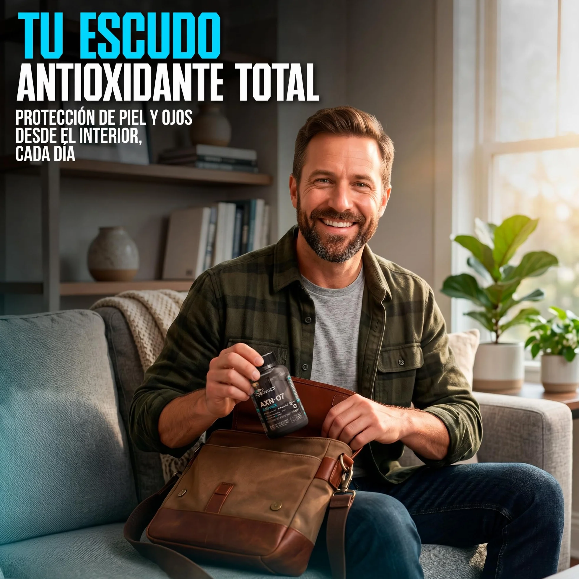 Life Pro Osmium Astaxanthin AXN-07-60 Integratore di Astaxantina con Luteina, Zeaxantina, Vitamine e Minerali Vegano