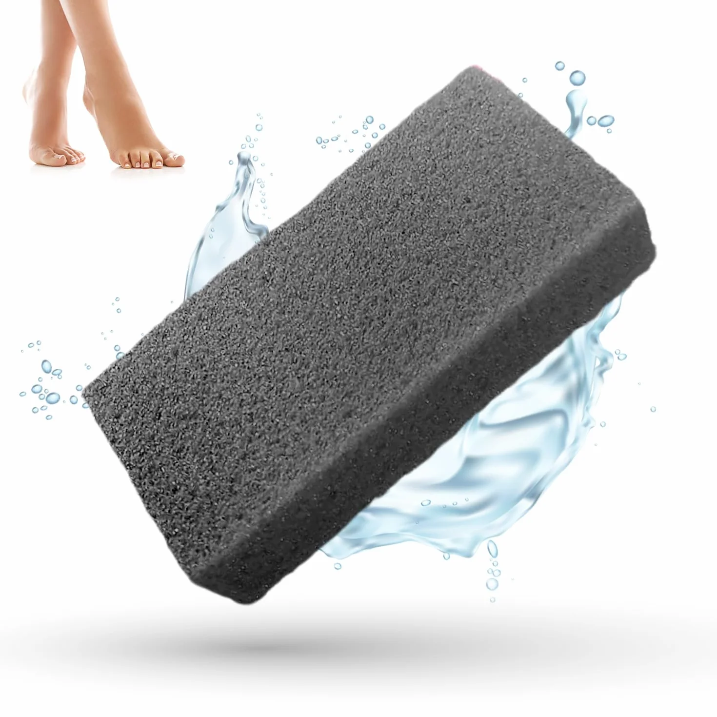LaRosa PUMICE SPA Spugna Pomice Intera Nera Texture Morbida