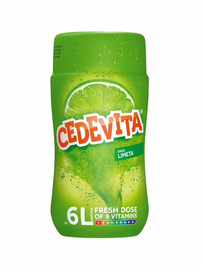 Cedevita Limone (Limeta) Mix di bevande vitaminiche istantanee 455 g, produce 6 l di succo analcolico