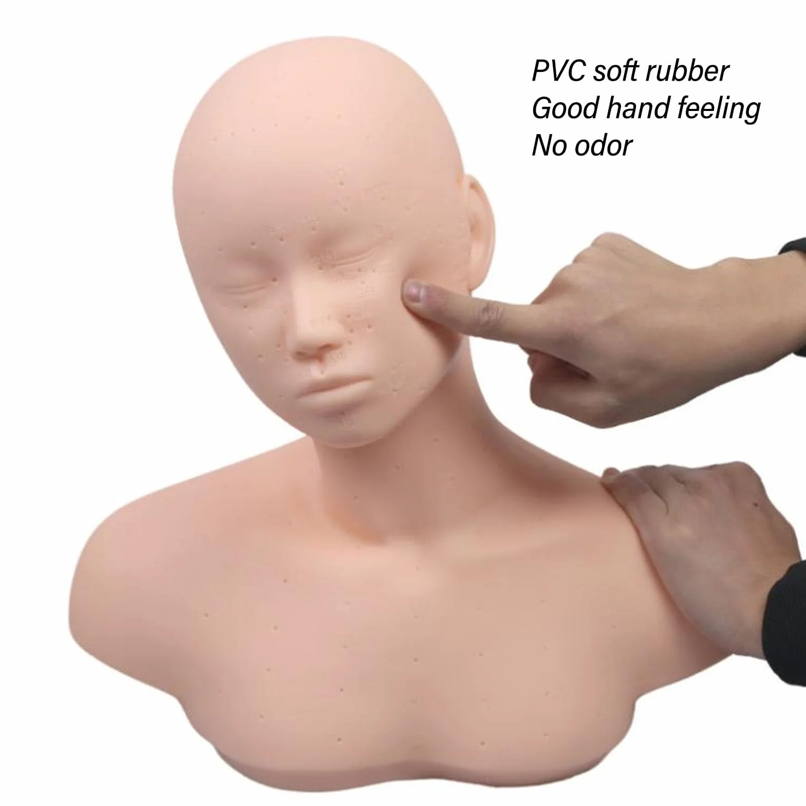 Manichino per allenamento pratica in PVC ad alta densità gomma con spalla per massaggio agopuntura cura bellezza
