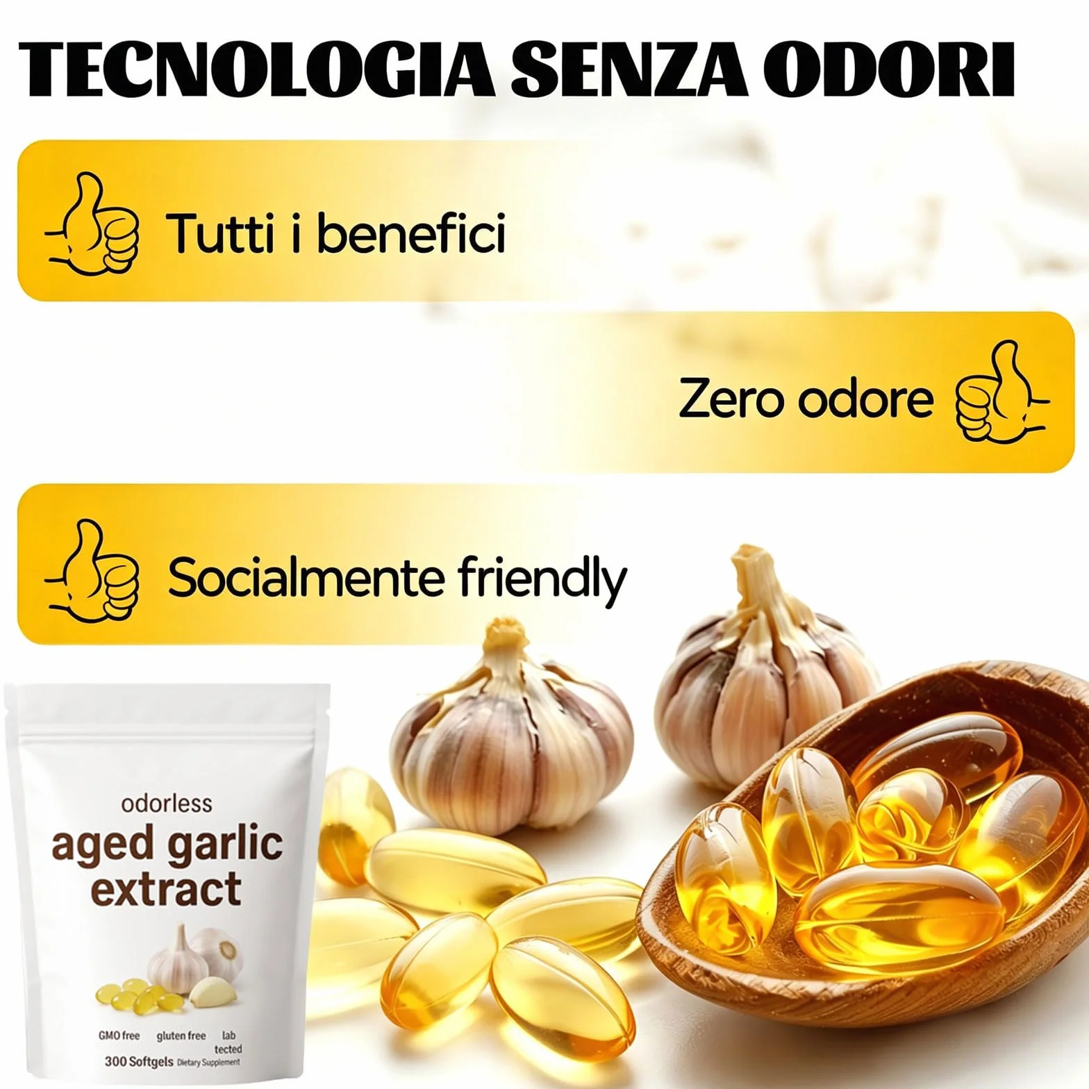 Vitaris estratto di aglio invecchiato -300 Conteggio, Vitaris aglio invecchiato 24 mesi, Ingredienti naturali, per Uomini e Donne (1)