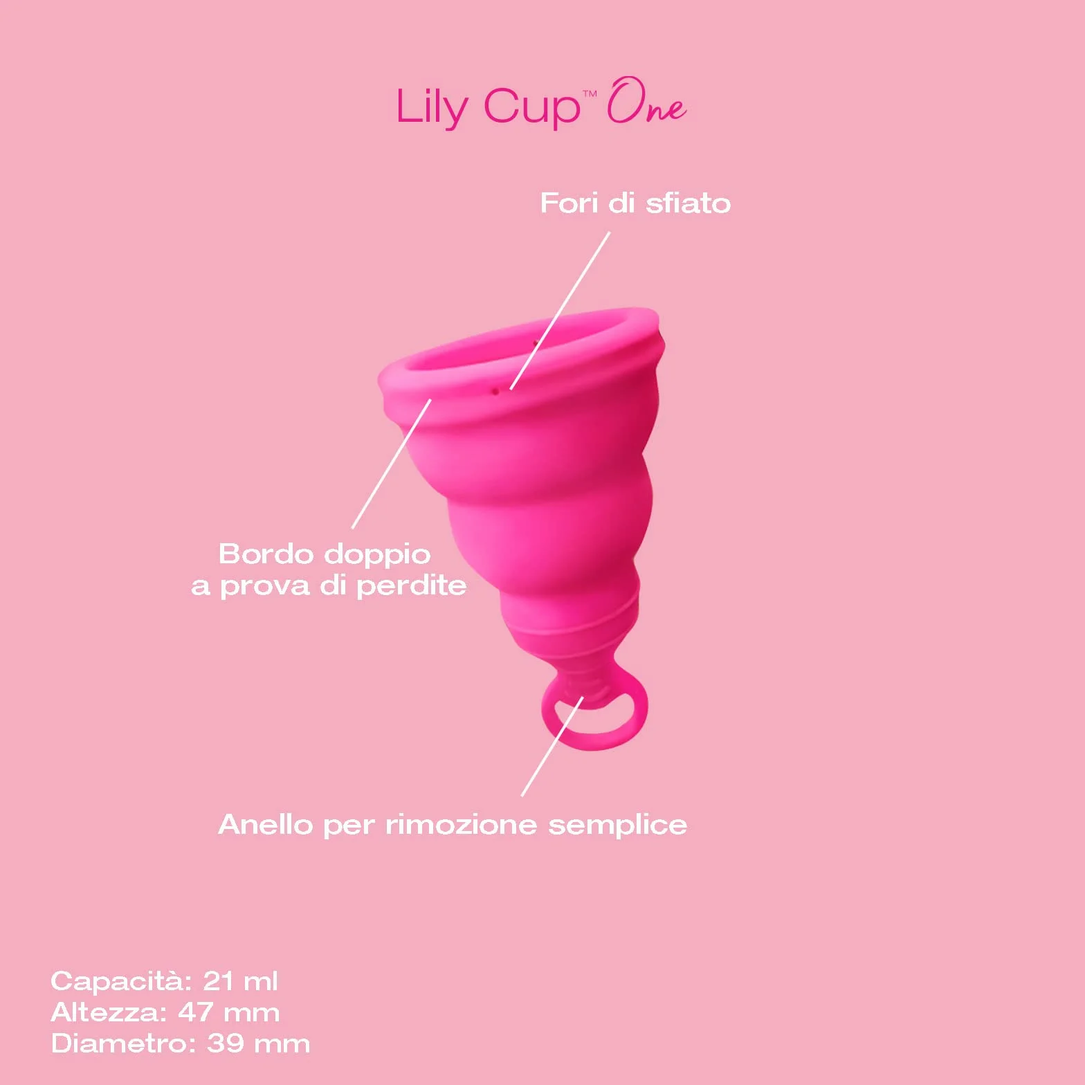 Intimina Lily Cup One - La Coppetta Mestruale Morbida per Principianti, Adolescenti