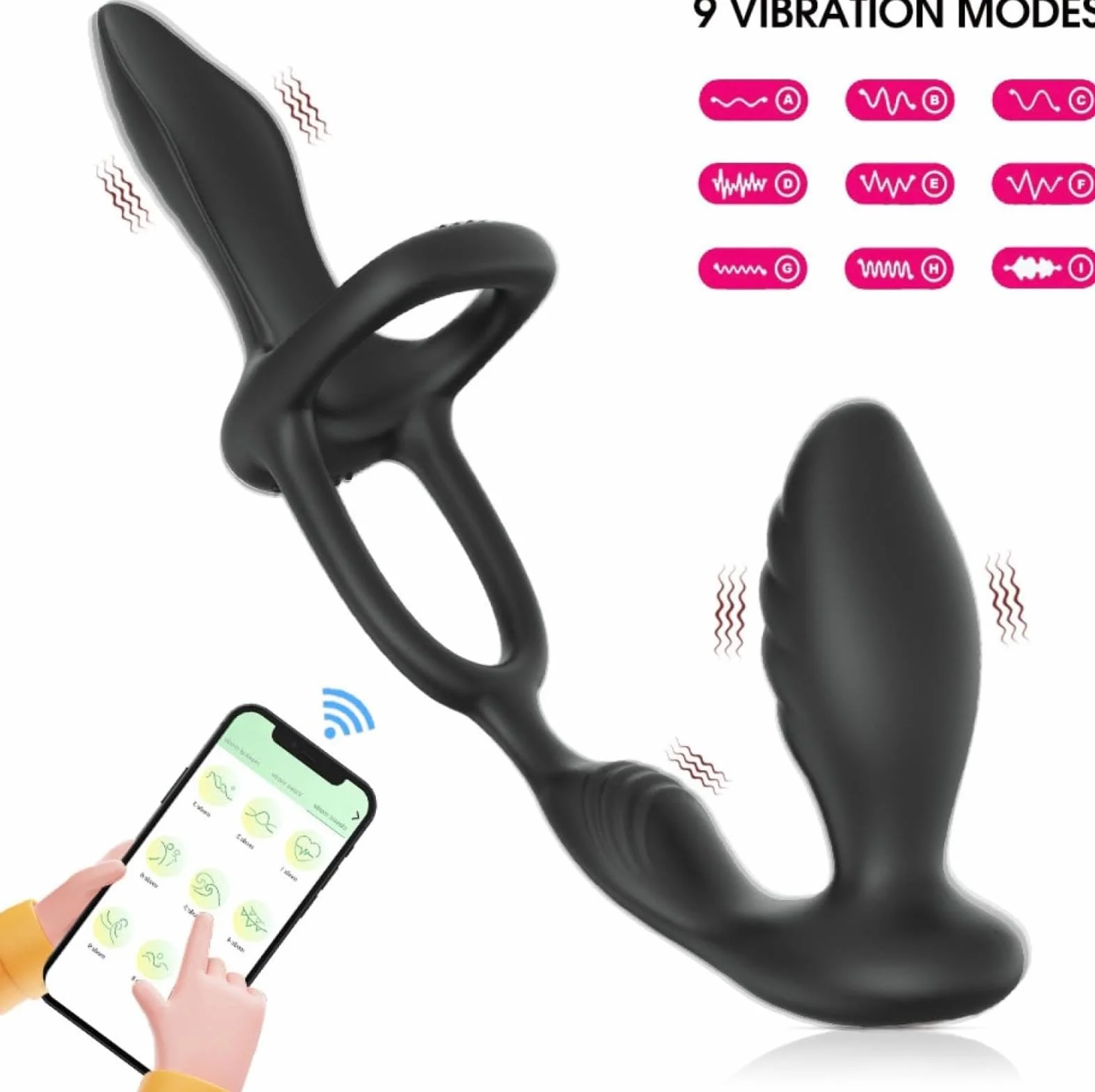 Torting Uovo uomo Potente Massaggio alla Prostata Ritardato Eiaculazione Butt Plug Sex Toy per gli Uomini Masturbare Dildo Macchina