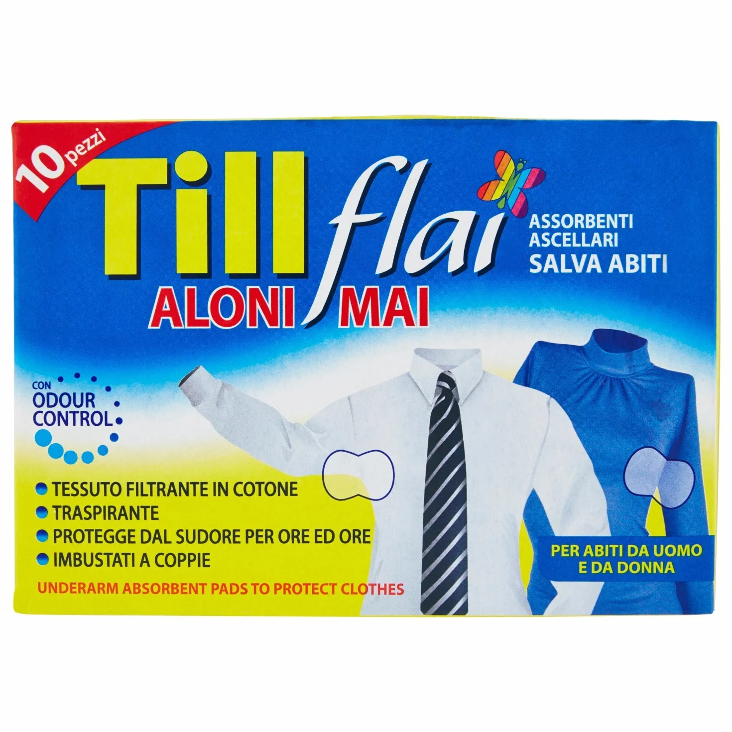 Till Flai Assorbente Ascellare, 10 Pezzi