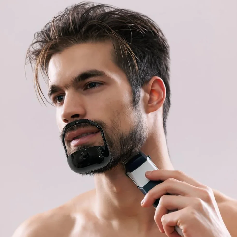 5 Pezzi modelli da barba per pizzetto Pizzetto Trimmer Modello Modello per Lo Styling Della Barba per il Taglio Simmetrico Della Barba da Uomo