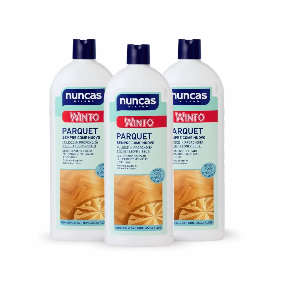 Nuncas Winto Parquet Detergente per Pavimenti in Parquet Multipack 3 x 1000 ml